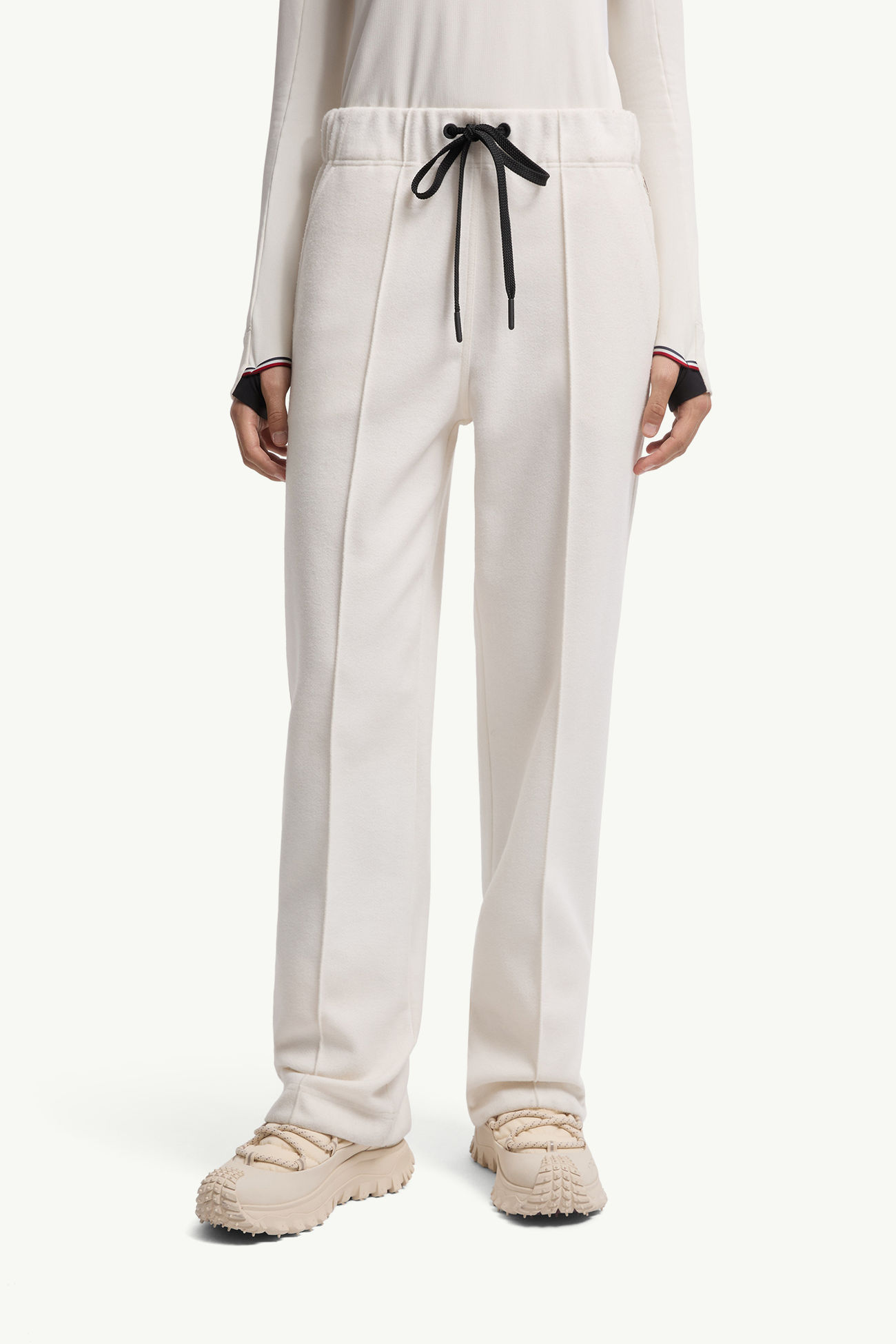 Logo Sweatpants Women White Moncler 3