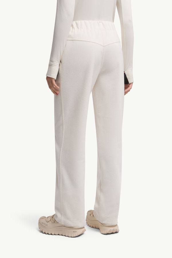 Logo Track Pants Women White Moncler 4