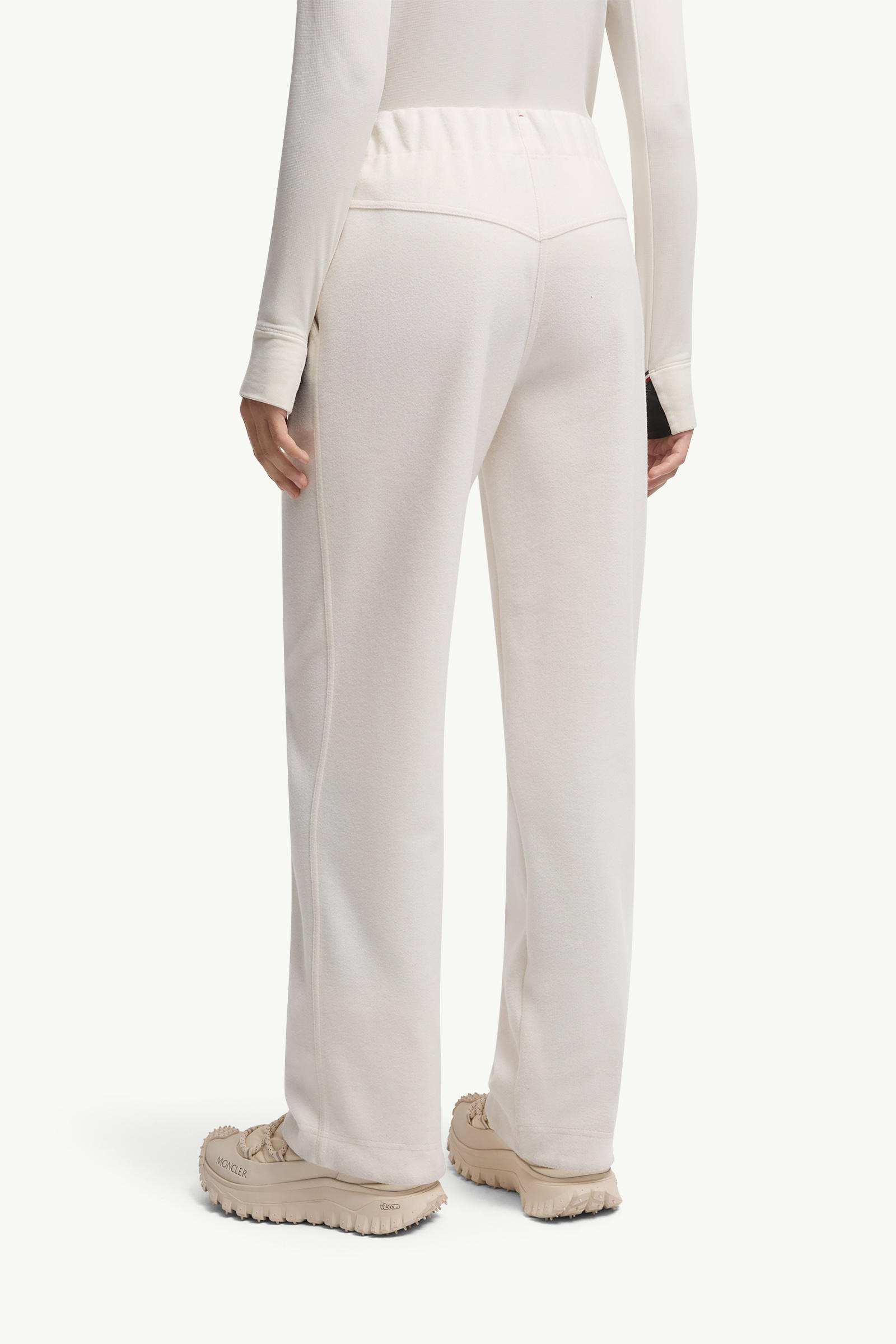 Logo Track Pants Women White Moncler 4