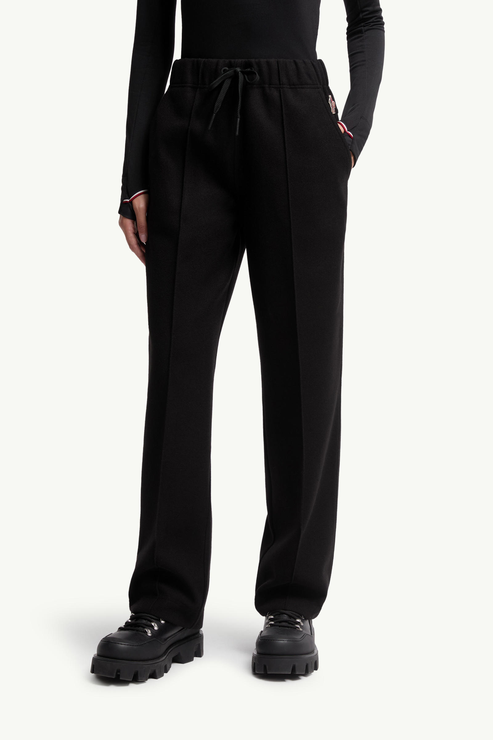 Logo Track Pants Women Black Moncler 3