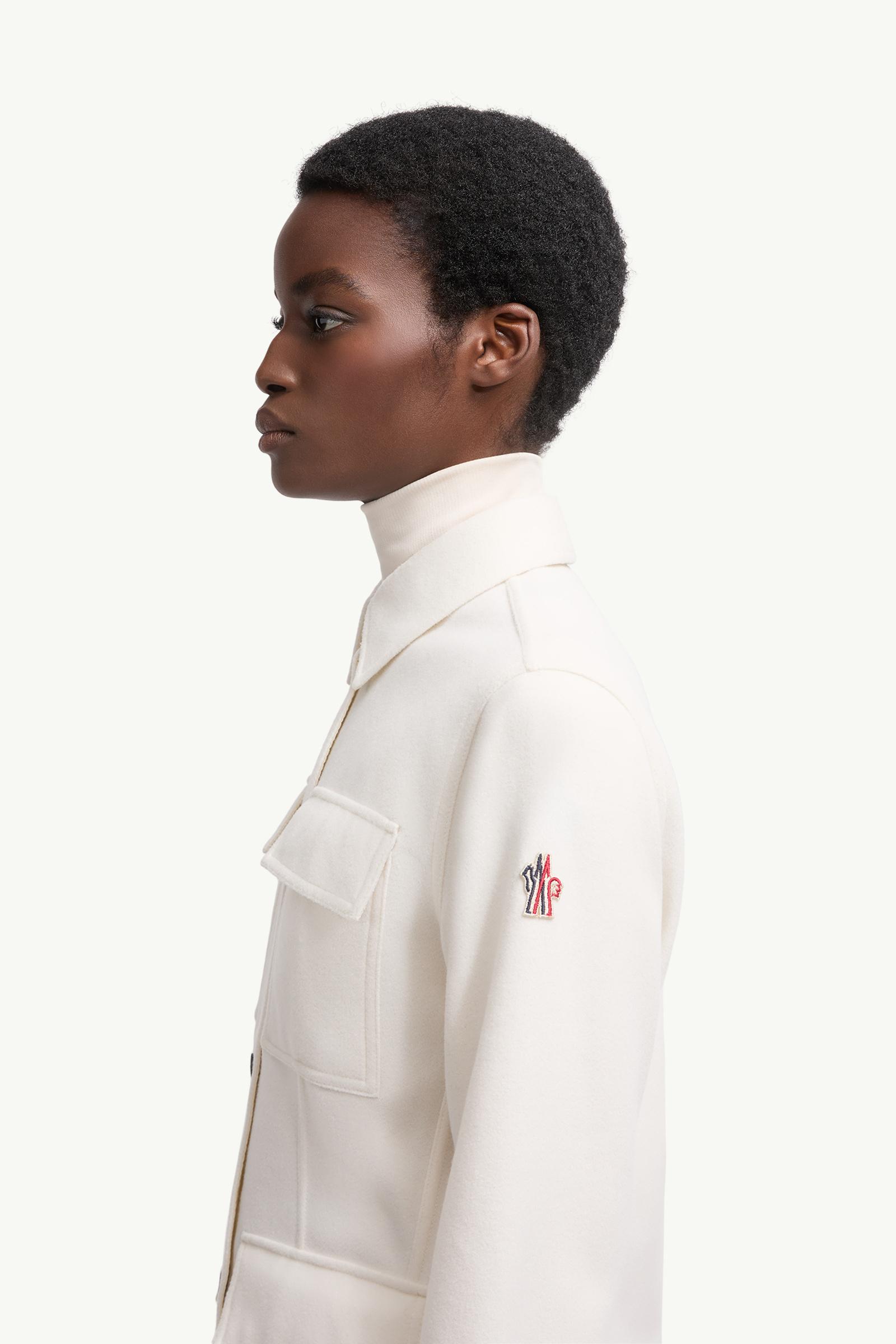 Interlock Long Sleeve Shirt Women White Moncler 1