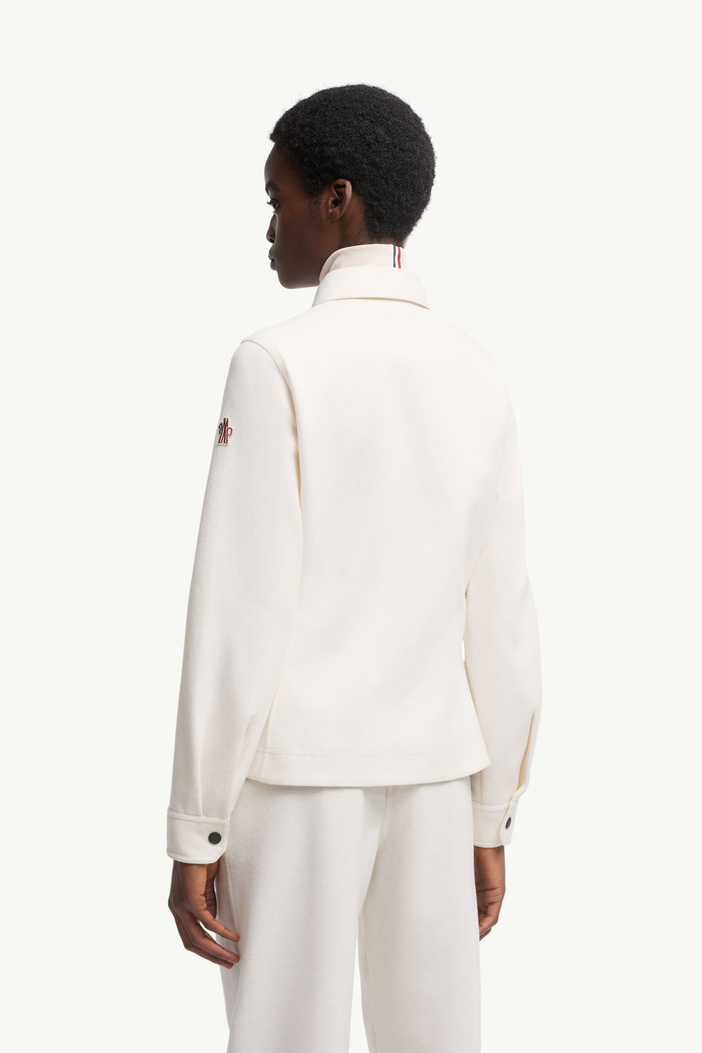 Interlock Long Sleeve Shirt Women White Moncler 4