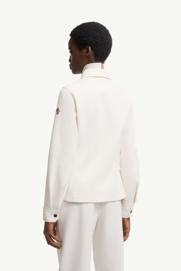 Langarmhemd aus Interlock Damen Weiß Moncler 4