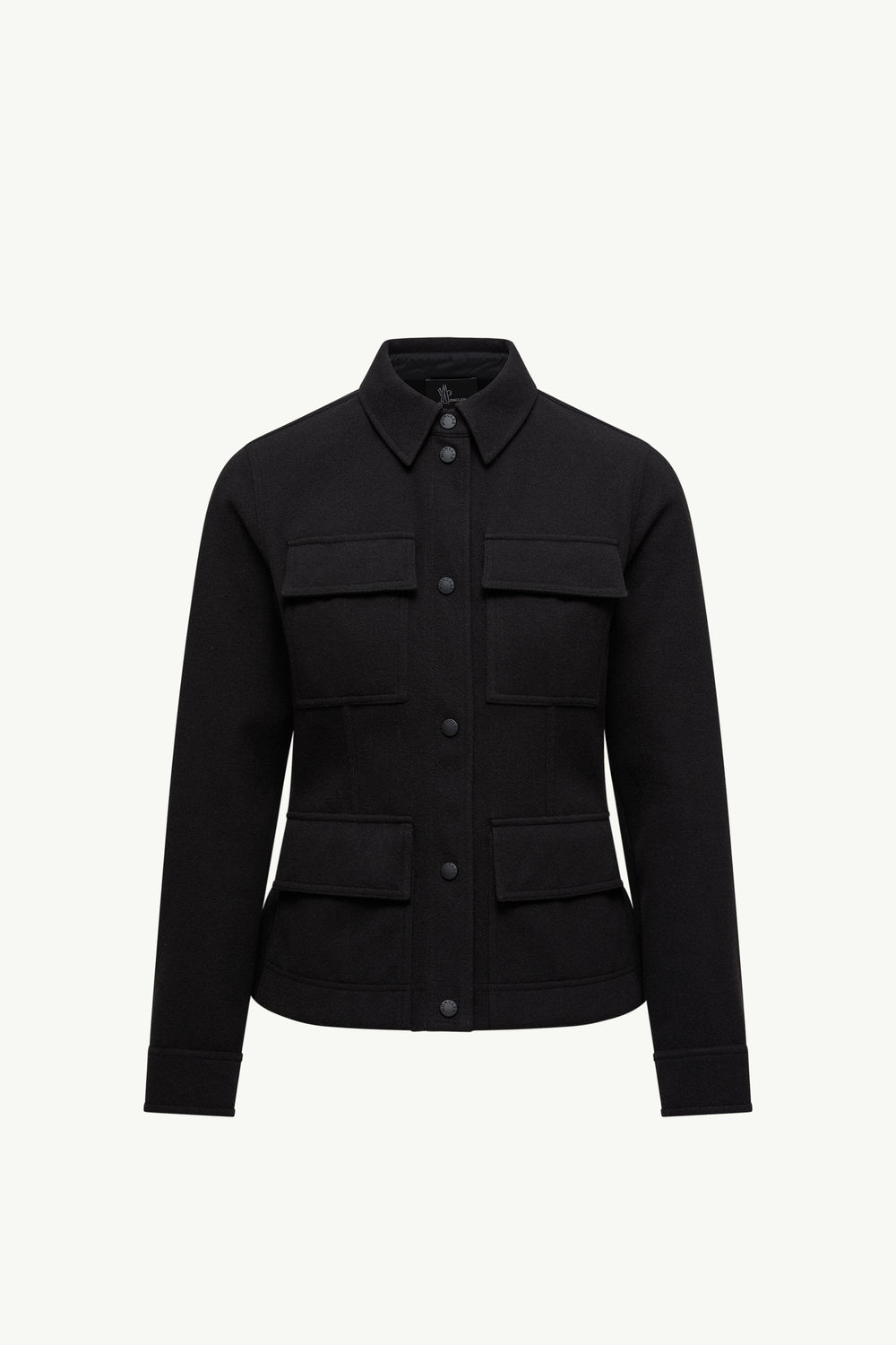 Interlock Long Sleeve Shirt Women Black Moncler 2