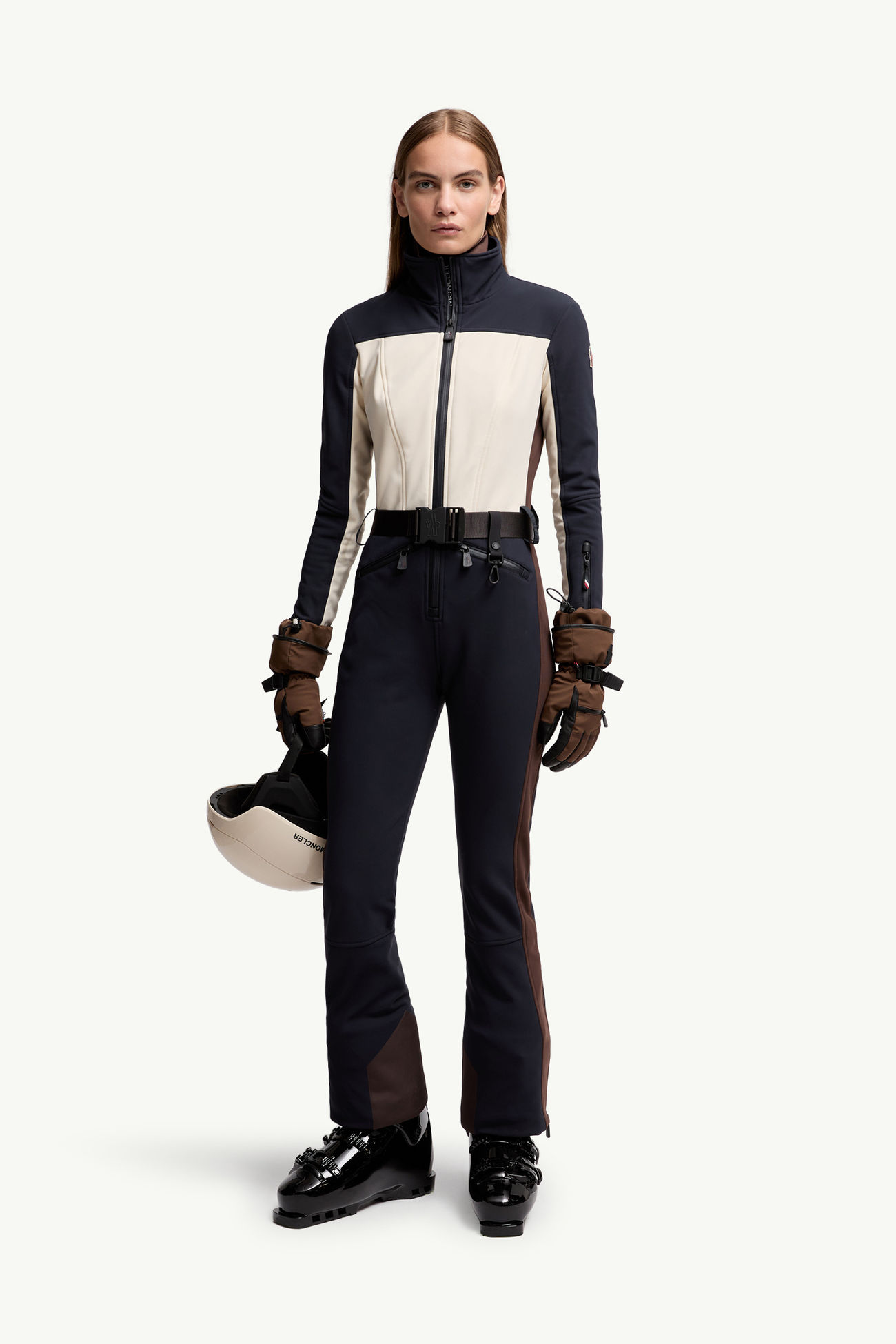 Ski Suit Women Blue & White Moncler 0