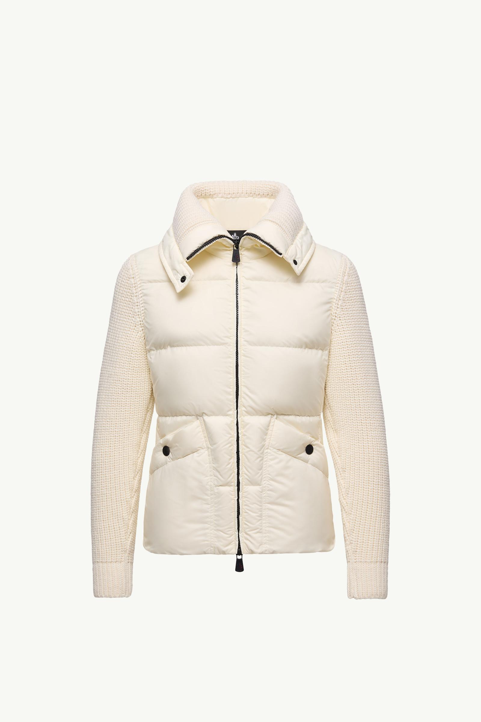 *ゆい*✨️MONCLER✨️モンクレール　 ホワイニット padded-wool-zip-up-cardigan-