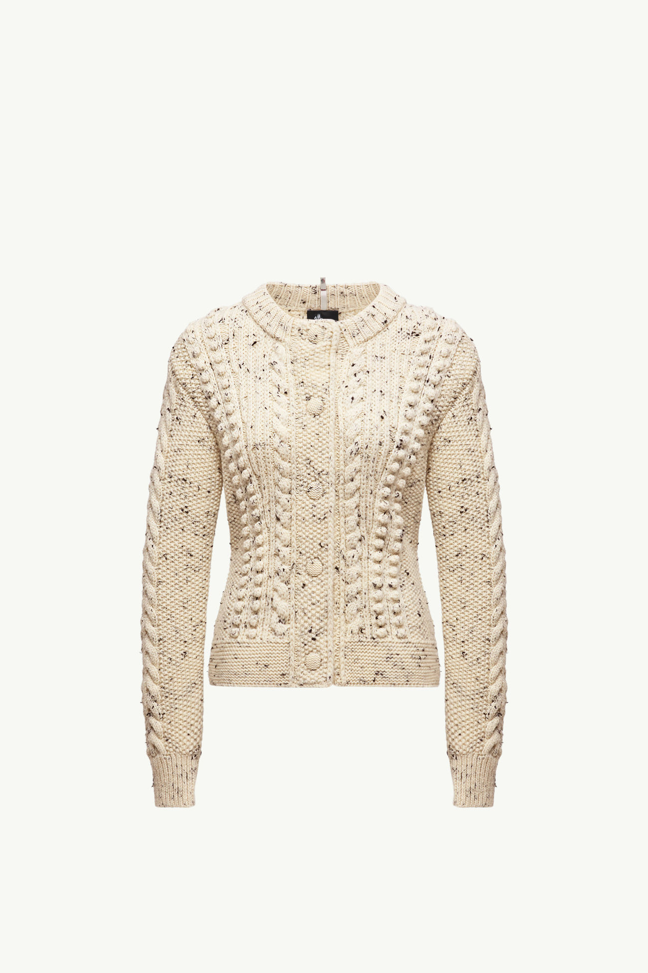 Jersey de cuello alto de lana Mujer Blanco Marfil Moncler 2
