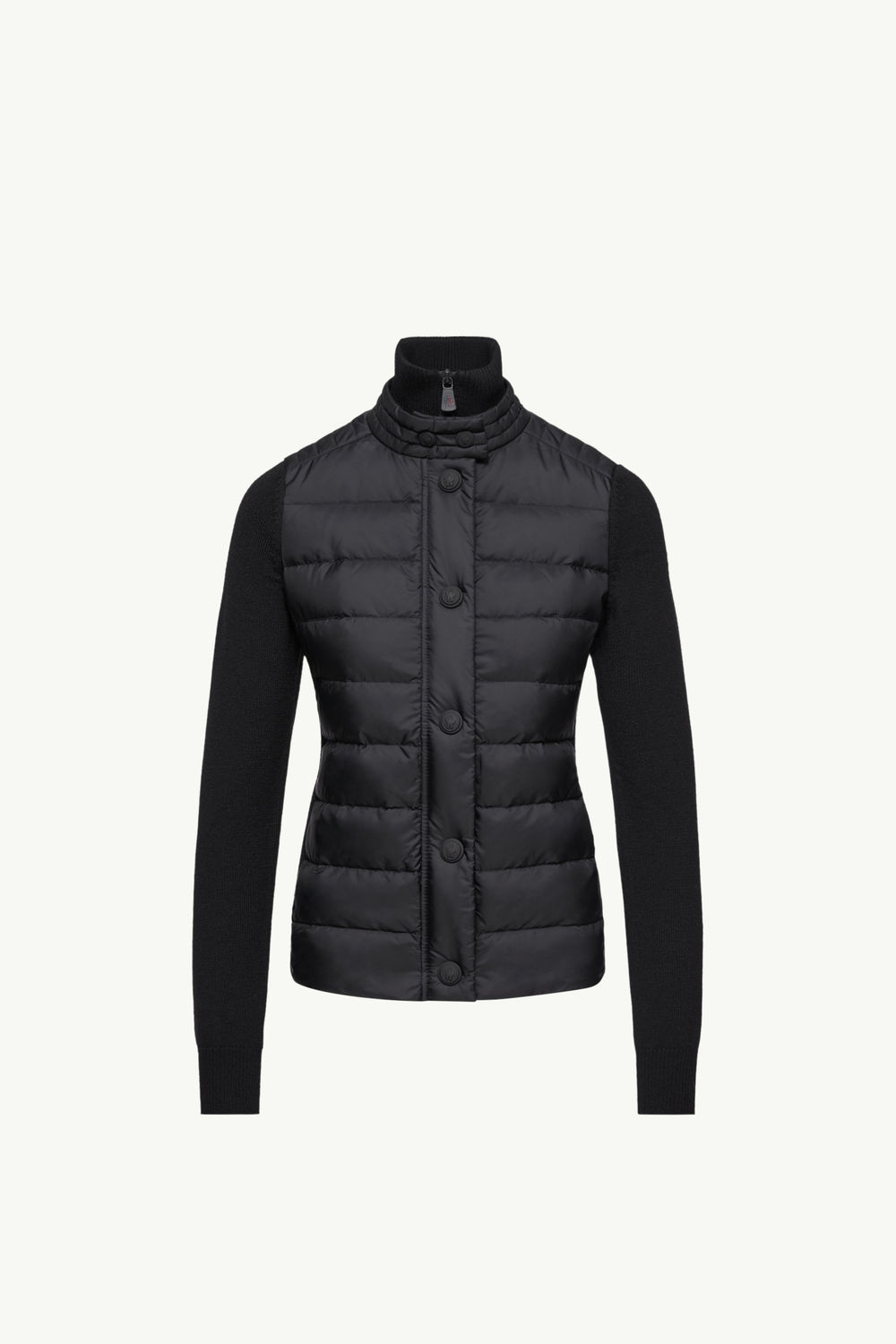 Padded Wool Cardigan Women Black Moncler 2