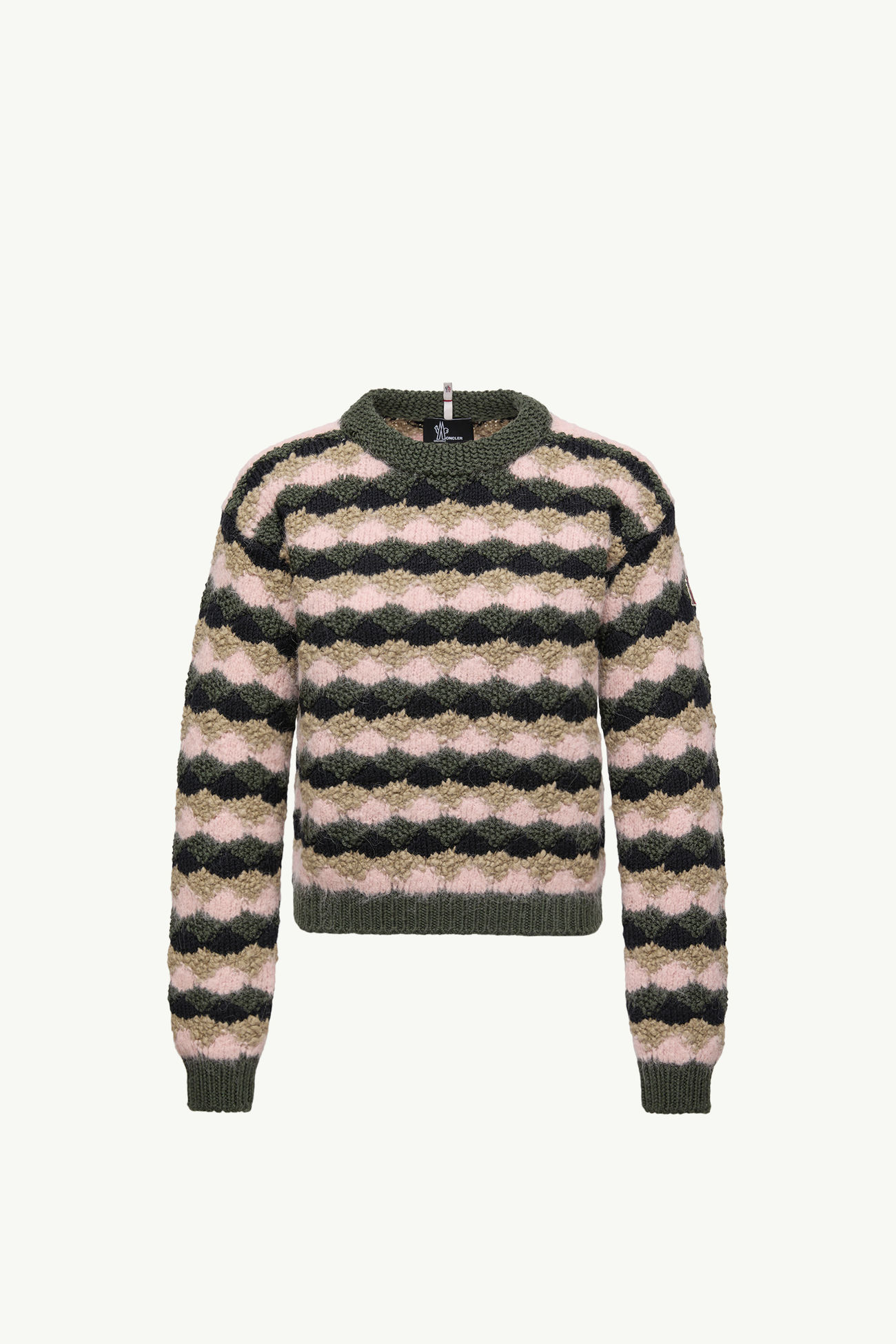 Jersey de rayas de mezcla de lana y alpaca Mujer Multicolor Moncler 2
