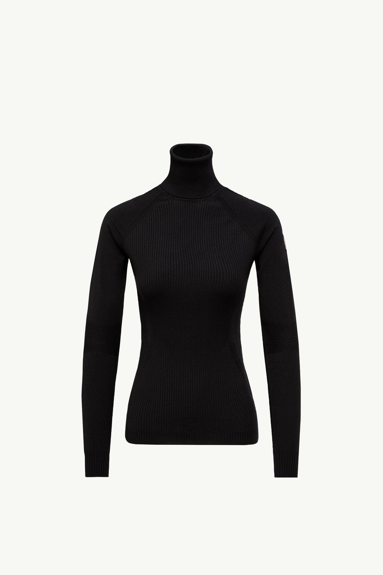 Wool Blend Turtleneck Sweater Women Black Moncler 2
