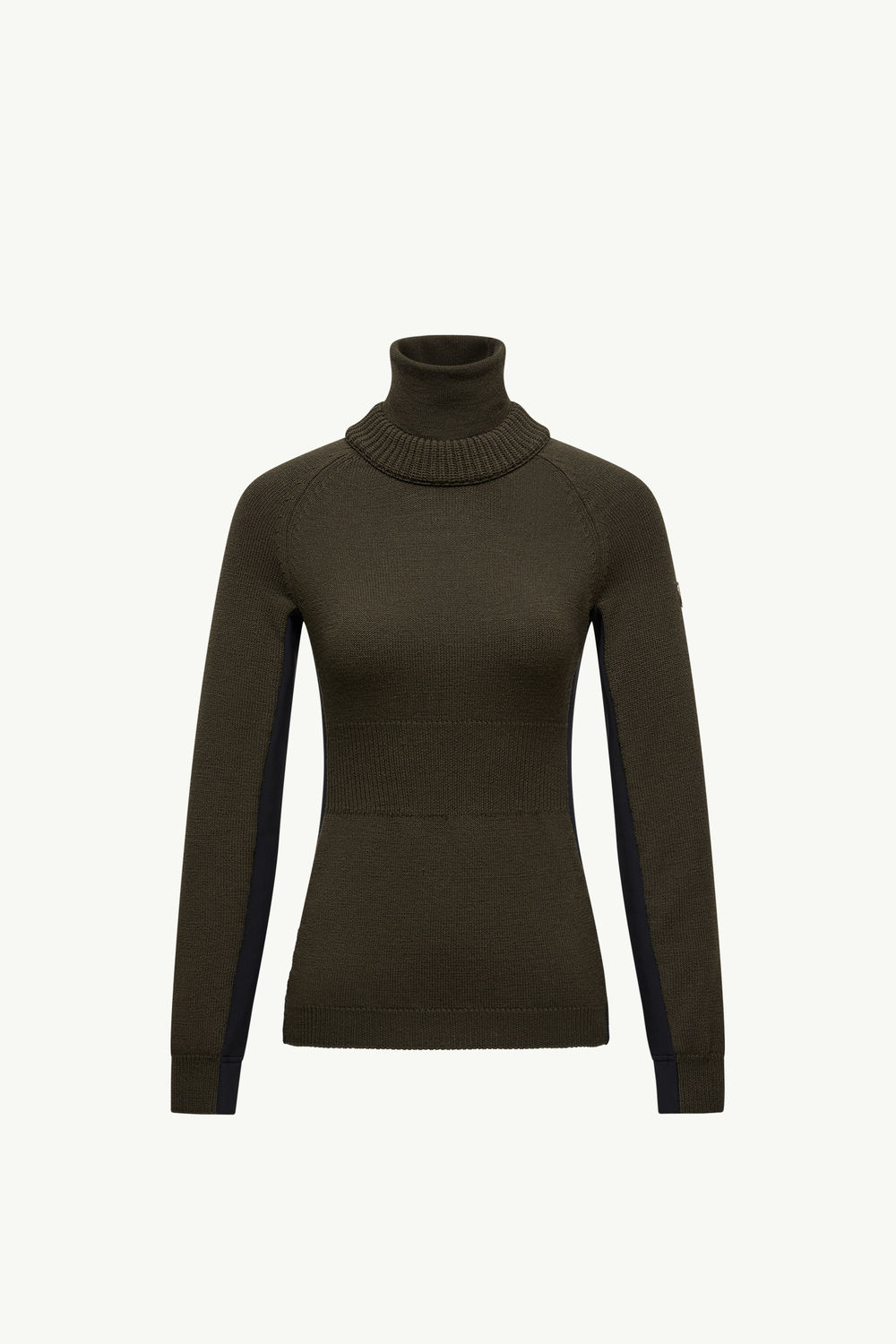 Wool Turtleneck Jumper Women Dark Green Moncler 2