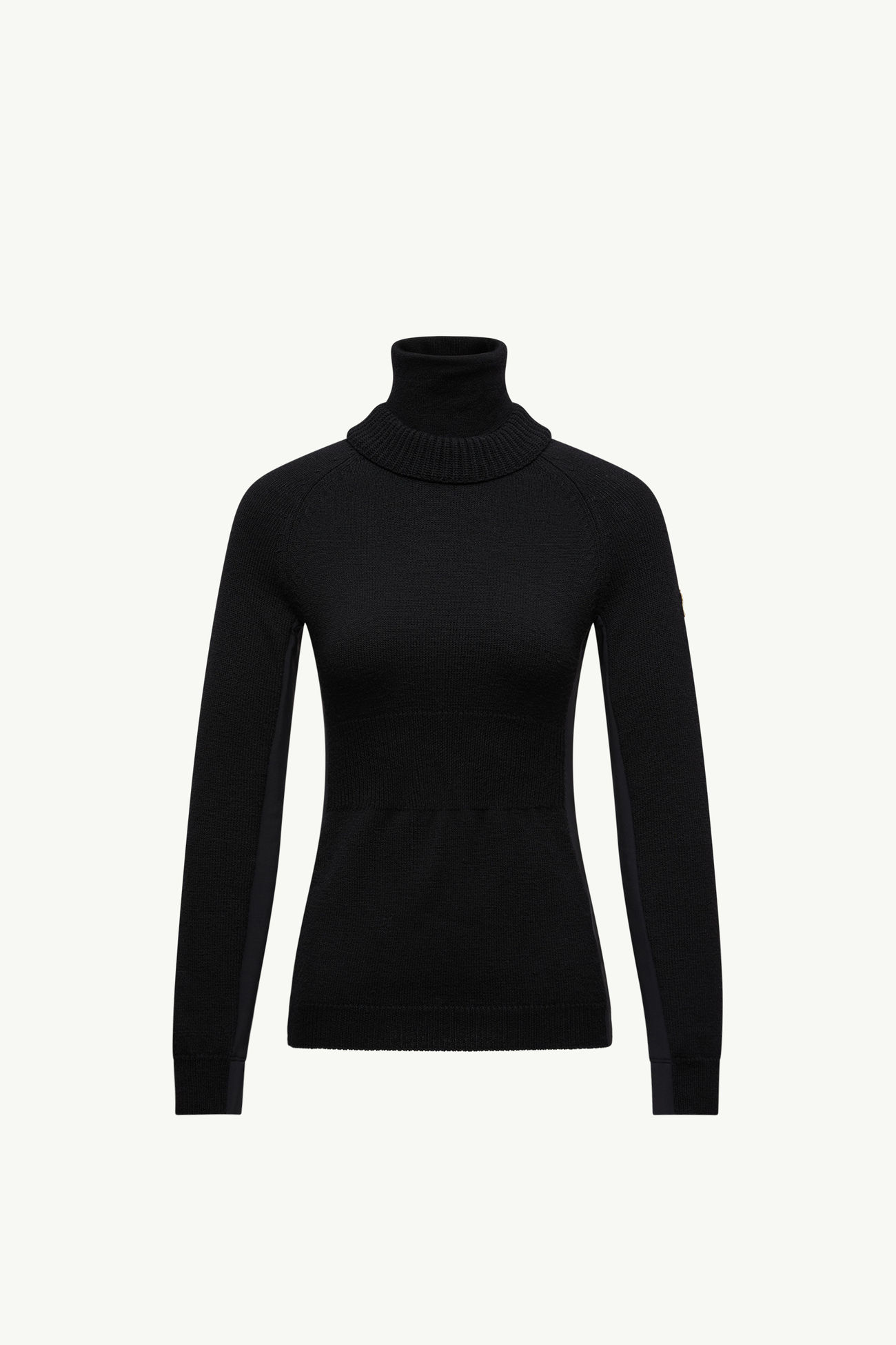 Wool Polo Neck Jumper Women Black Moncler 2