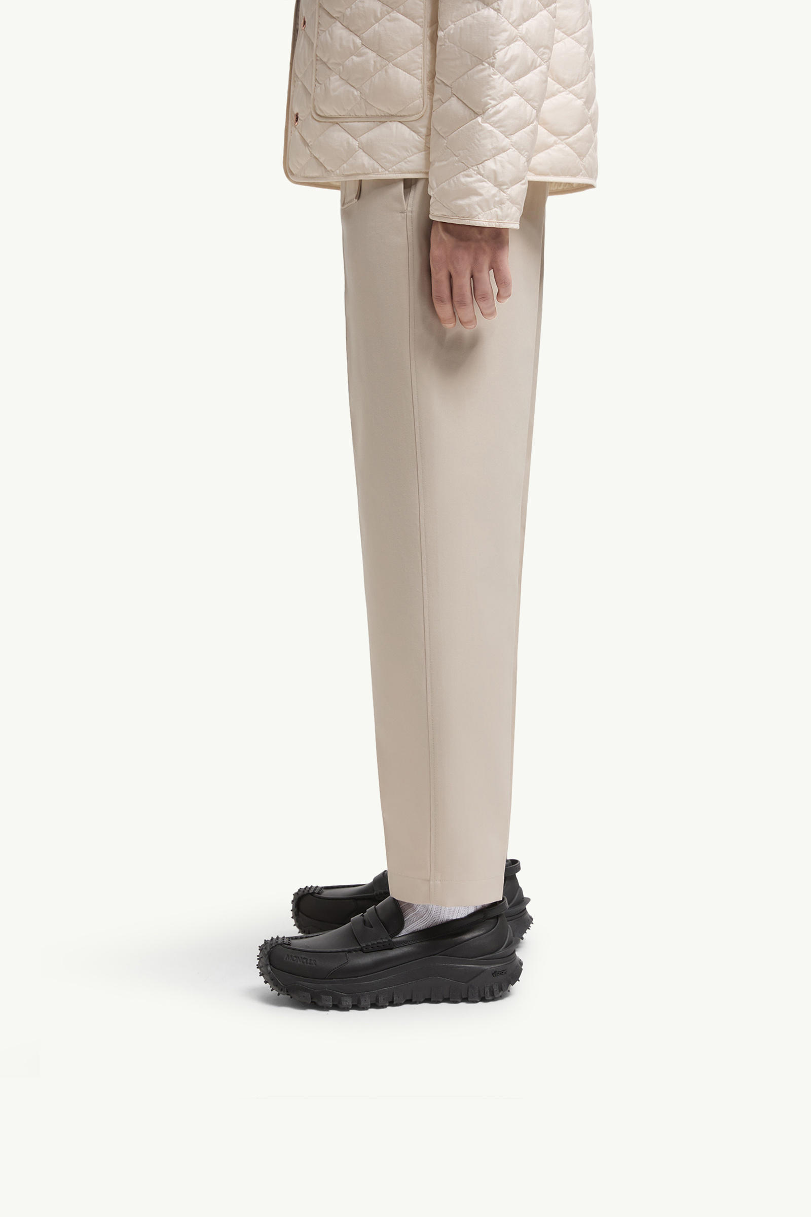 Mocassins en cuir Trailgrip Hommes Noir Moncler 1