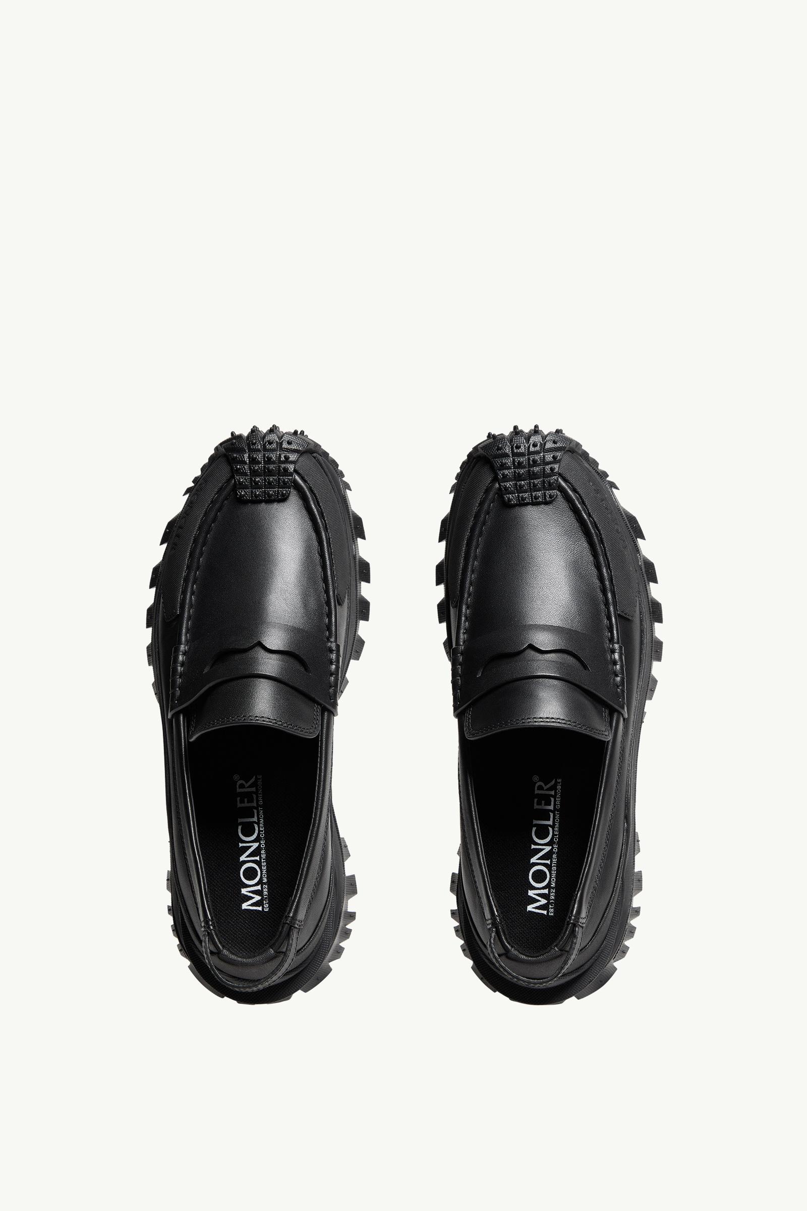 Black Trailgrip Leather Loafers - Sneakers for Men | Moncler US Black Trailgrip Leather Loafers - Sneakers for Men | Moncler US