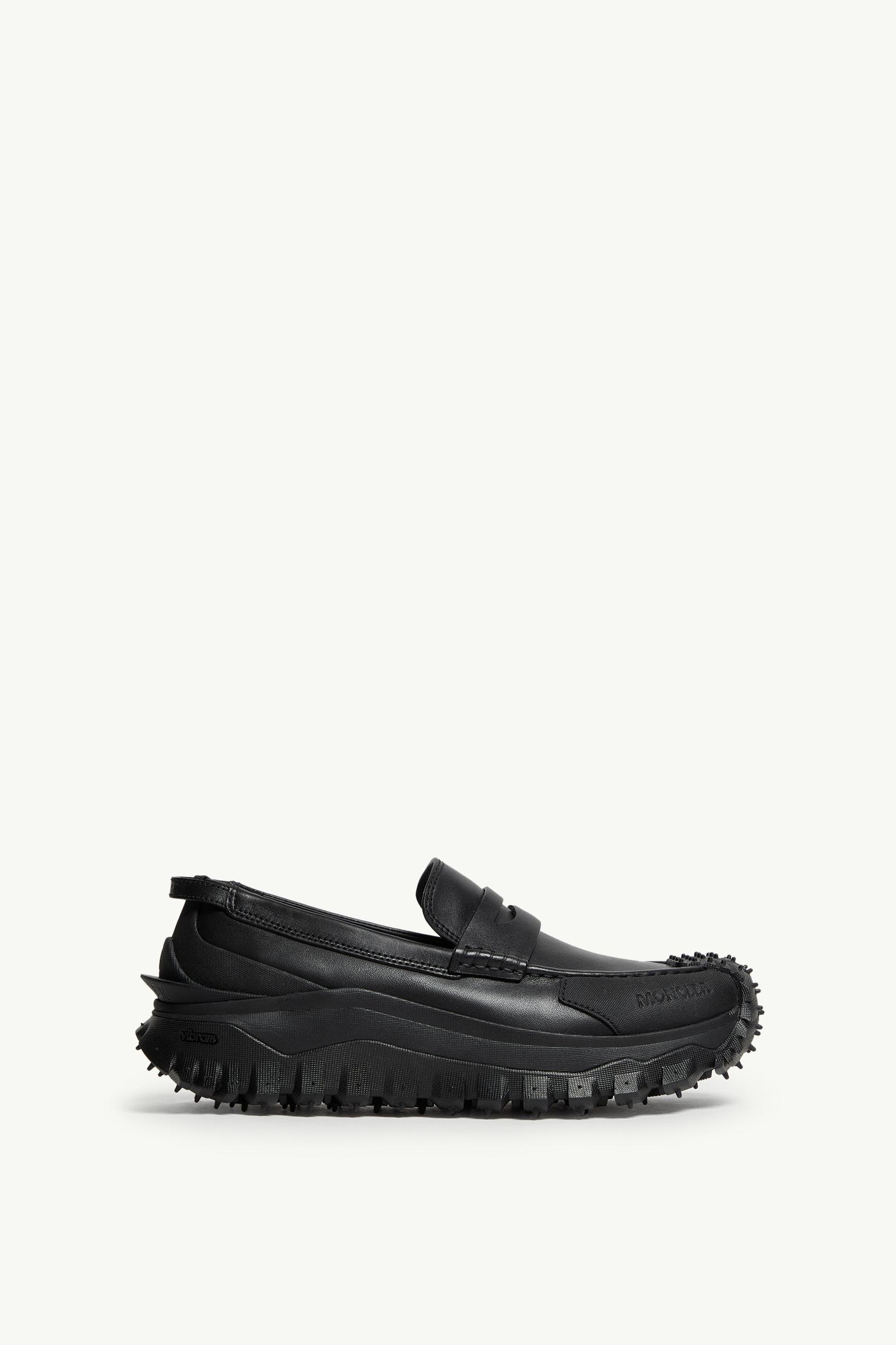 MONCLER モンクレール 厚底レザーローファー ブラック 27cm 箱付き 