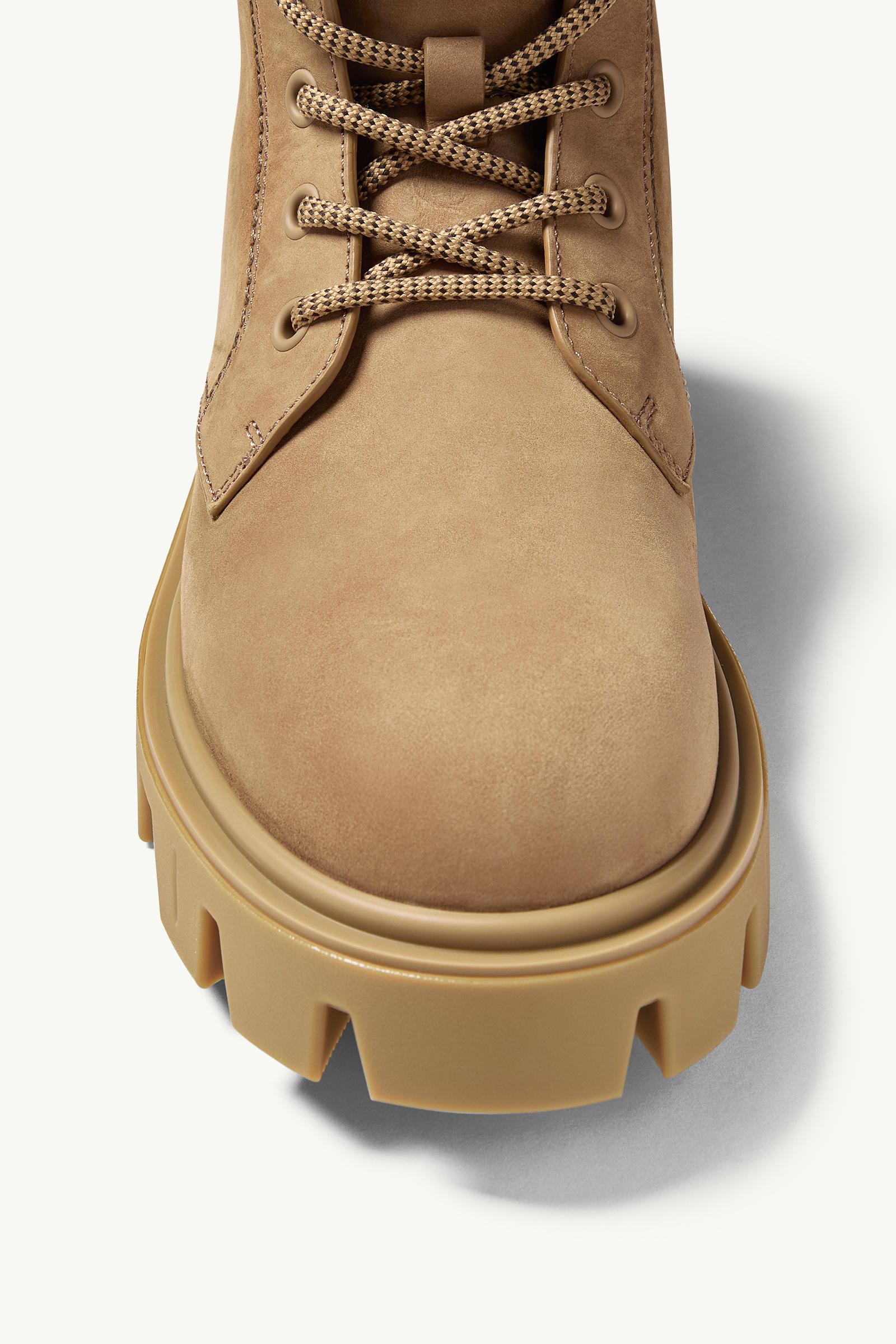 Peak City Nubuck & Suede Lace-Up Boots Men Khaki Moncler 2