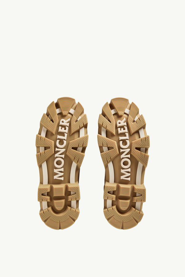 Bottes en nubuck et daim à lacets Peak City Hommes Kaki Moncler 5
