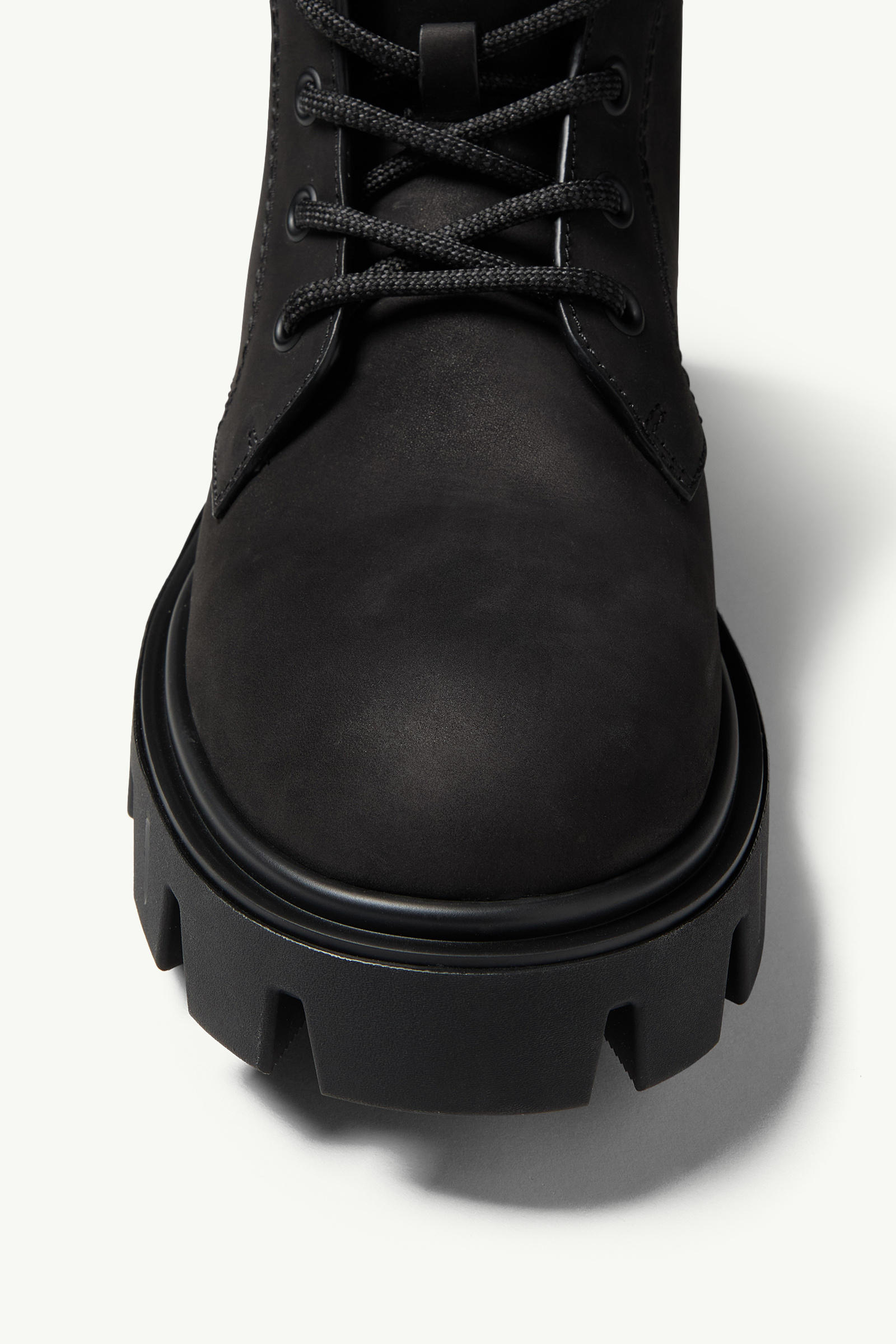 Peak City Nubuck & Suede Lace-Up Boots Men Black Moncler 2
