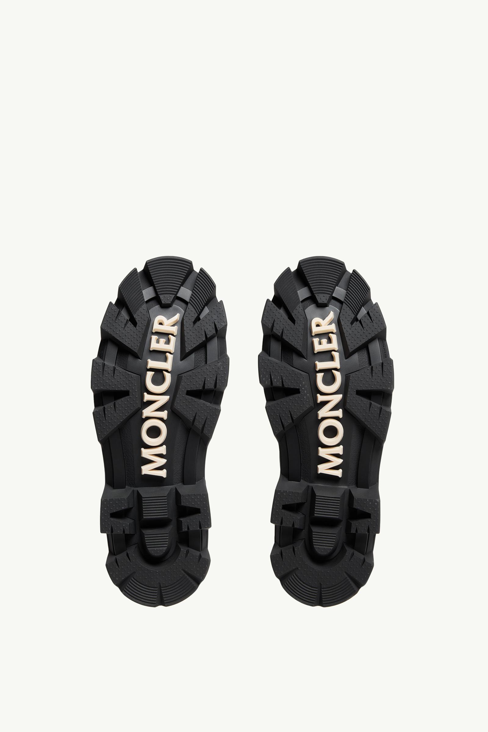 【関税込み】MONCLER Ankle boots Black Peak City Nubuck & Suede Lace-Up Boots - Boots for Men