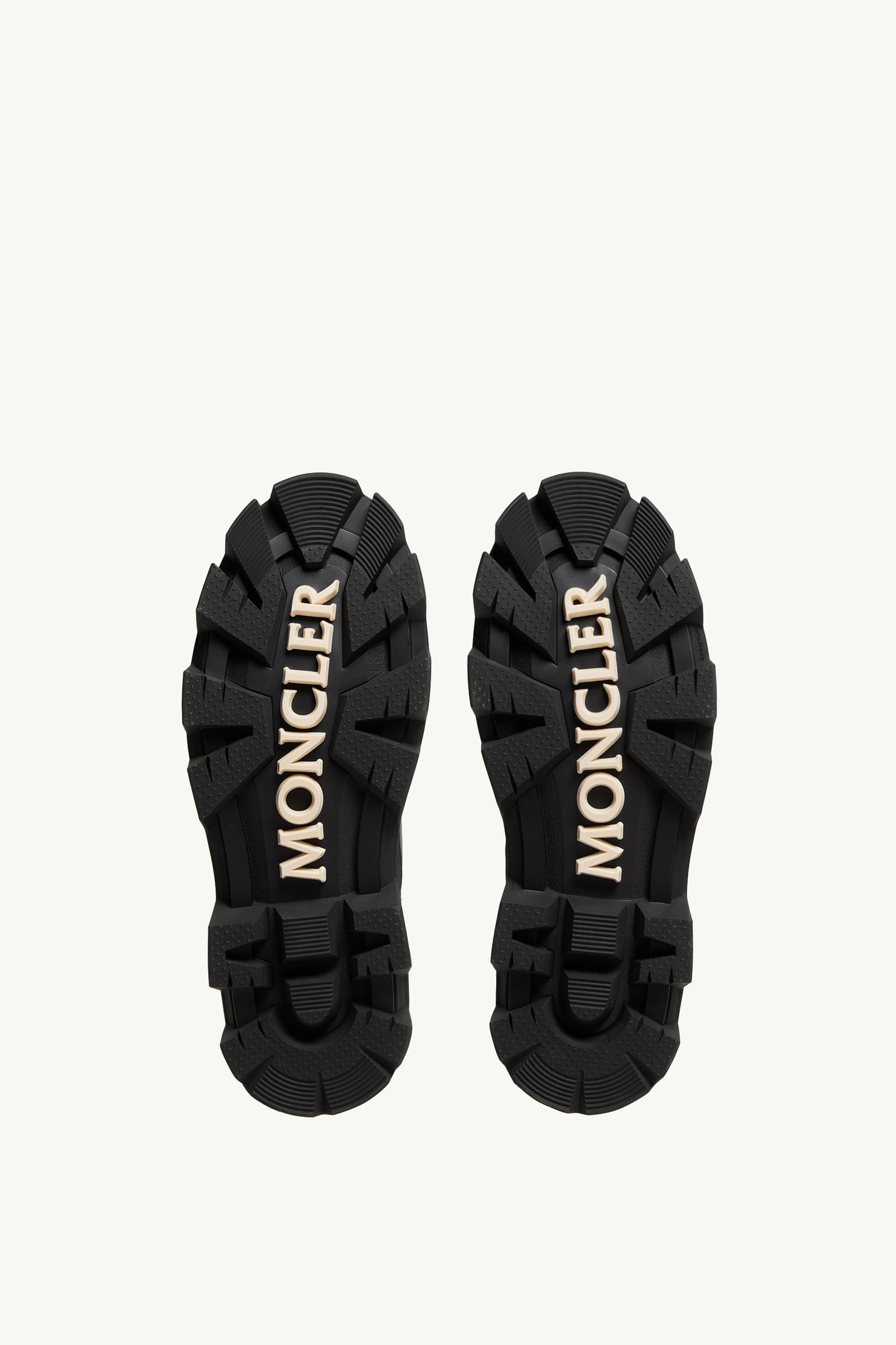 Peak Path Leather Lace-Up Boots Men Black Moncler 5