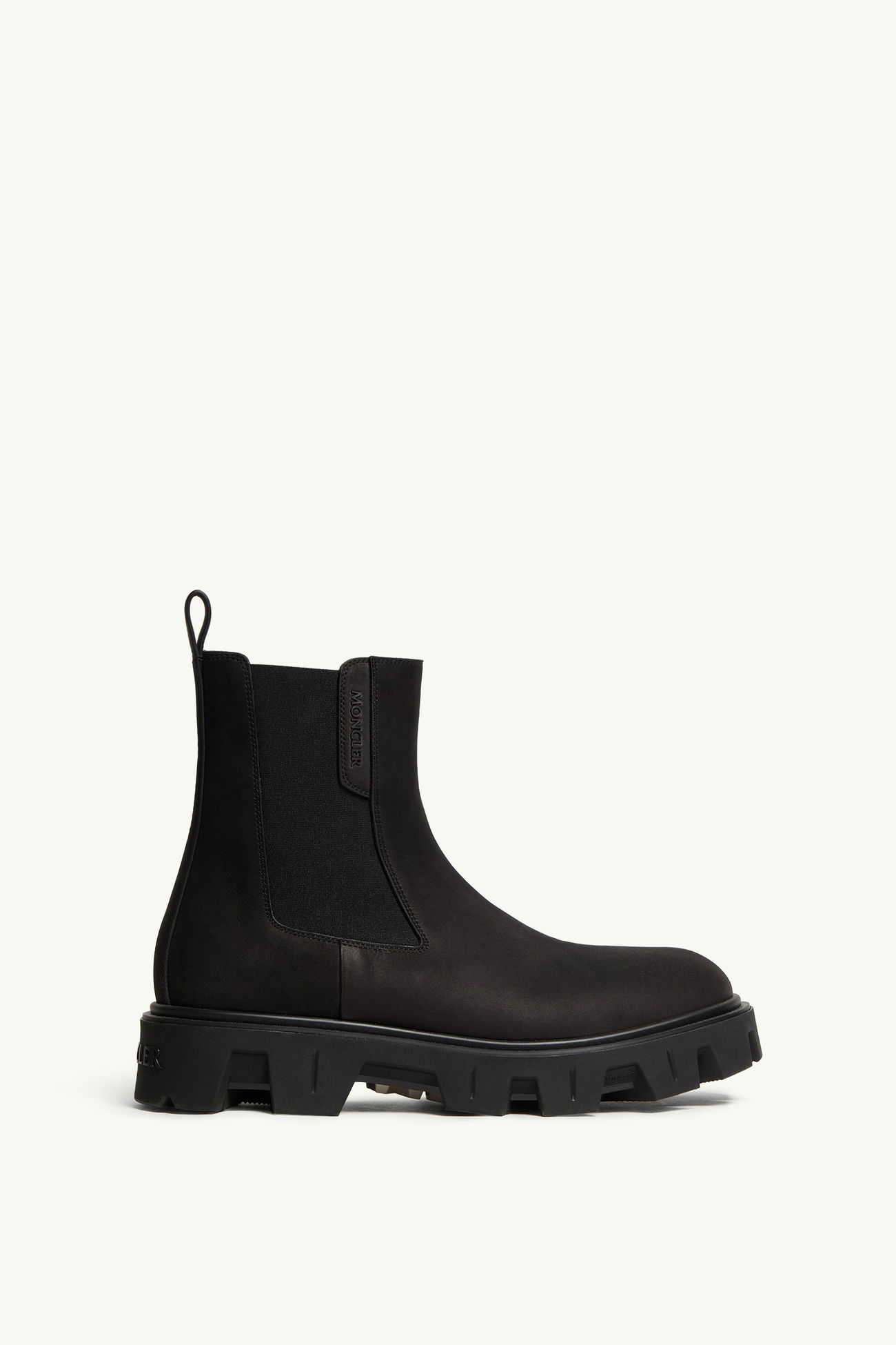 Peak City Chelsea-Stiefel aus Nubuk Herren Schwarz Moncler 0