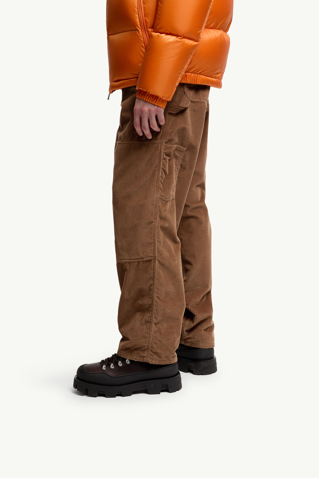 Bottines en cuir Peak Trek Hommes Marron Moncler 1