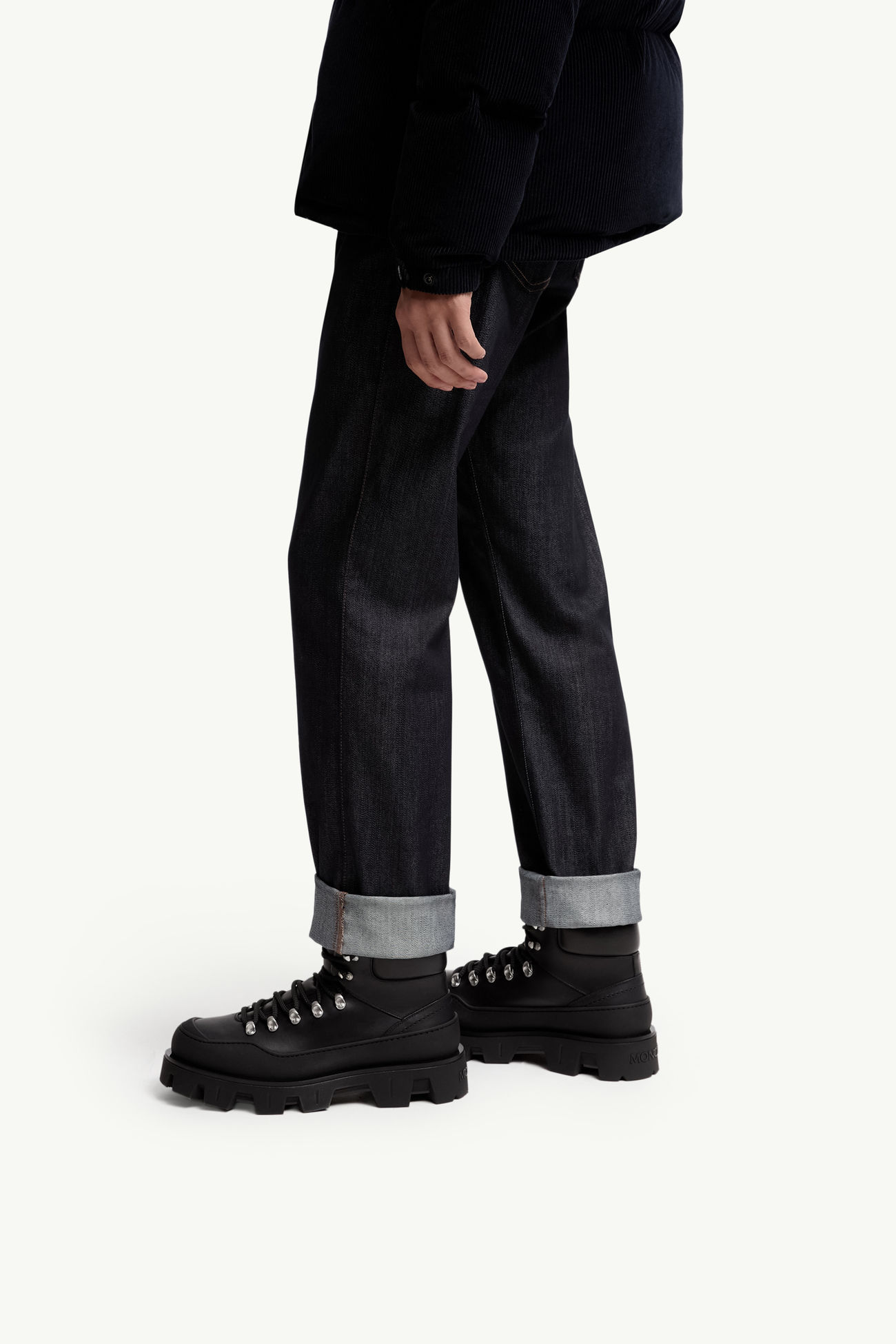 Botines de piel Peak Trek Hombre Negro Moncler 1