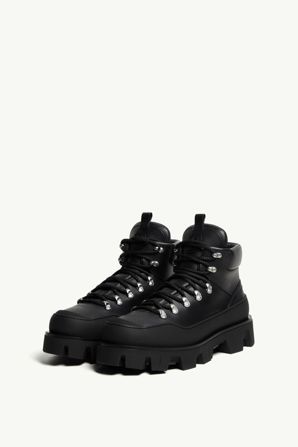 Stivaletti Peak Trek in Pelle Uomo Nero Moncler 3