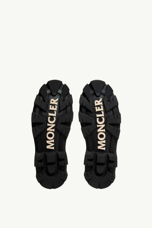 Stivaletti Peak Trek in Pelle Uomo Nero Moncler 5