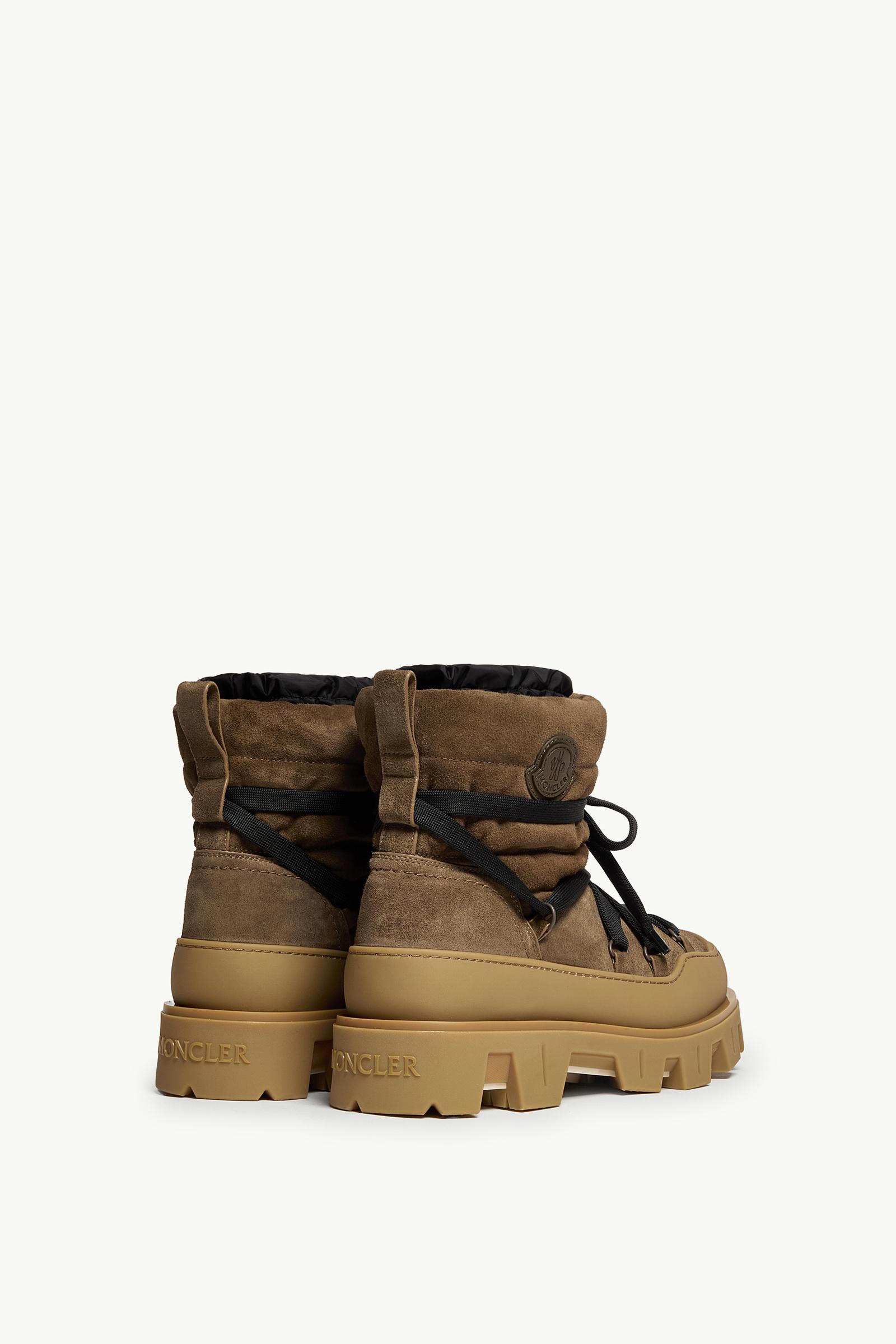 MONCLER ダークブラウン ワークブーツ Brown Peak Après Ankle Boots - Boots for Men | Moncler US