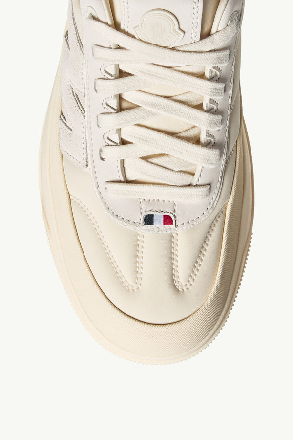 Moncler Altive Nubuck & Suede Trainers Men Light Beige Moncler 2