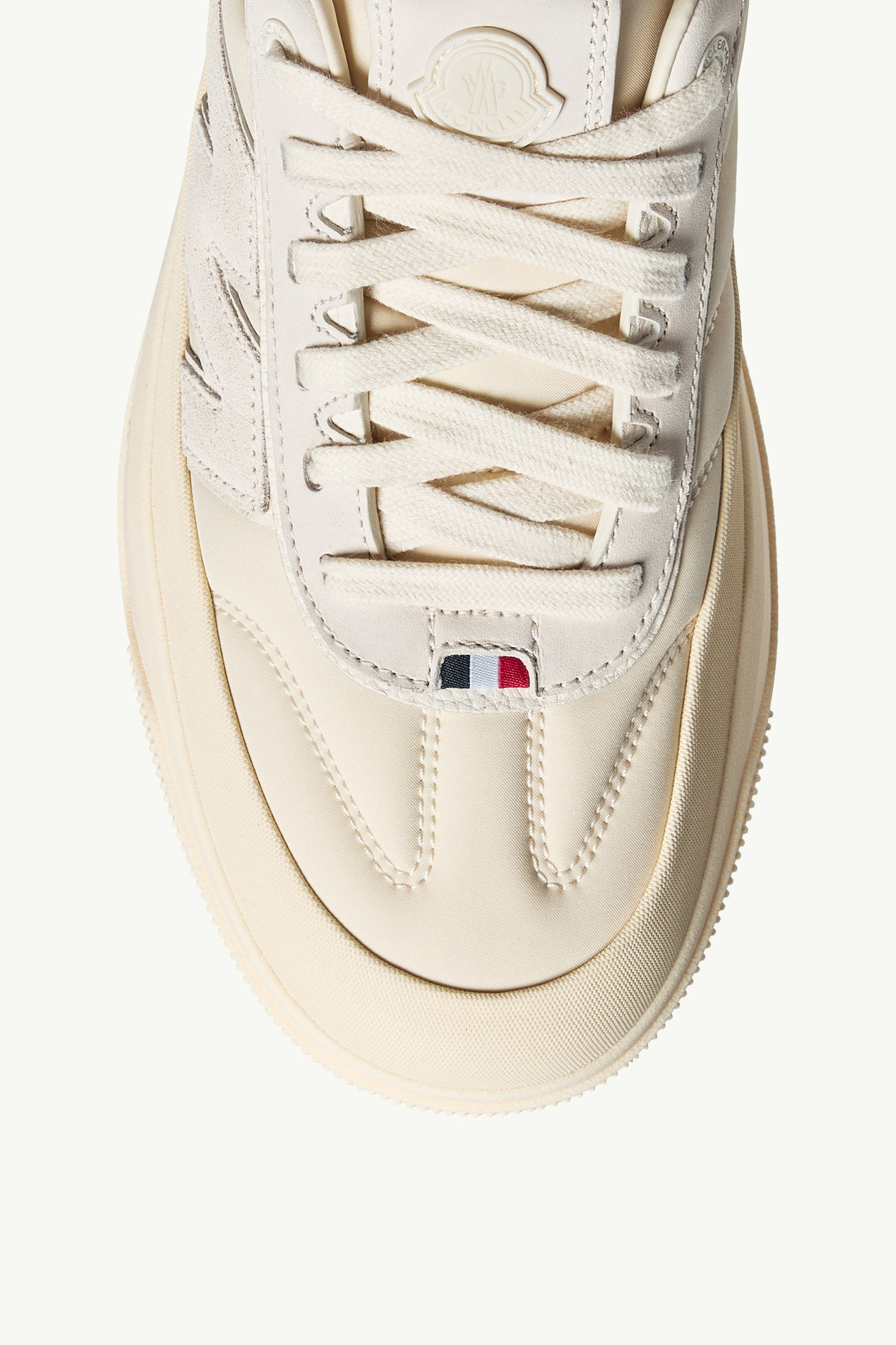 Moncler Altive Nubuck & Suede Trainers Men Light Beige Moncler 2