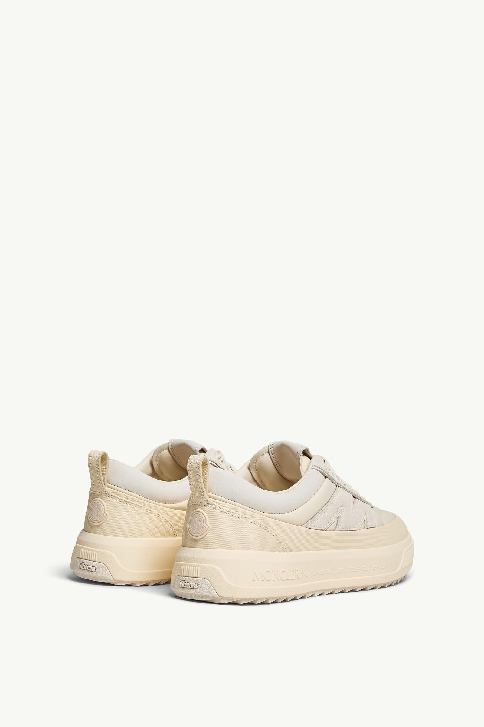Moncler Altive Nubuck & Suede Trainers Men Light Beige Moncler 4