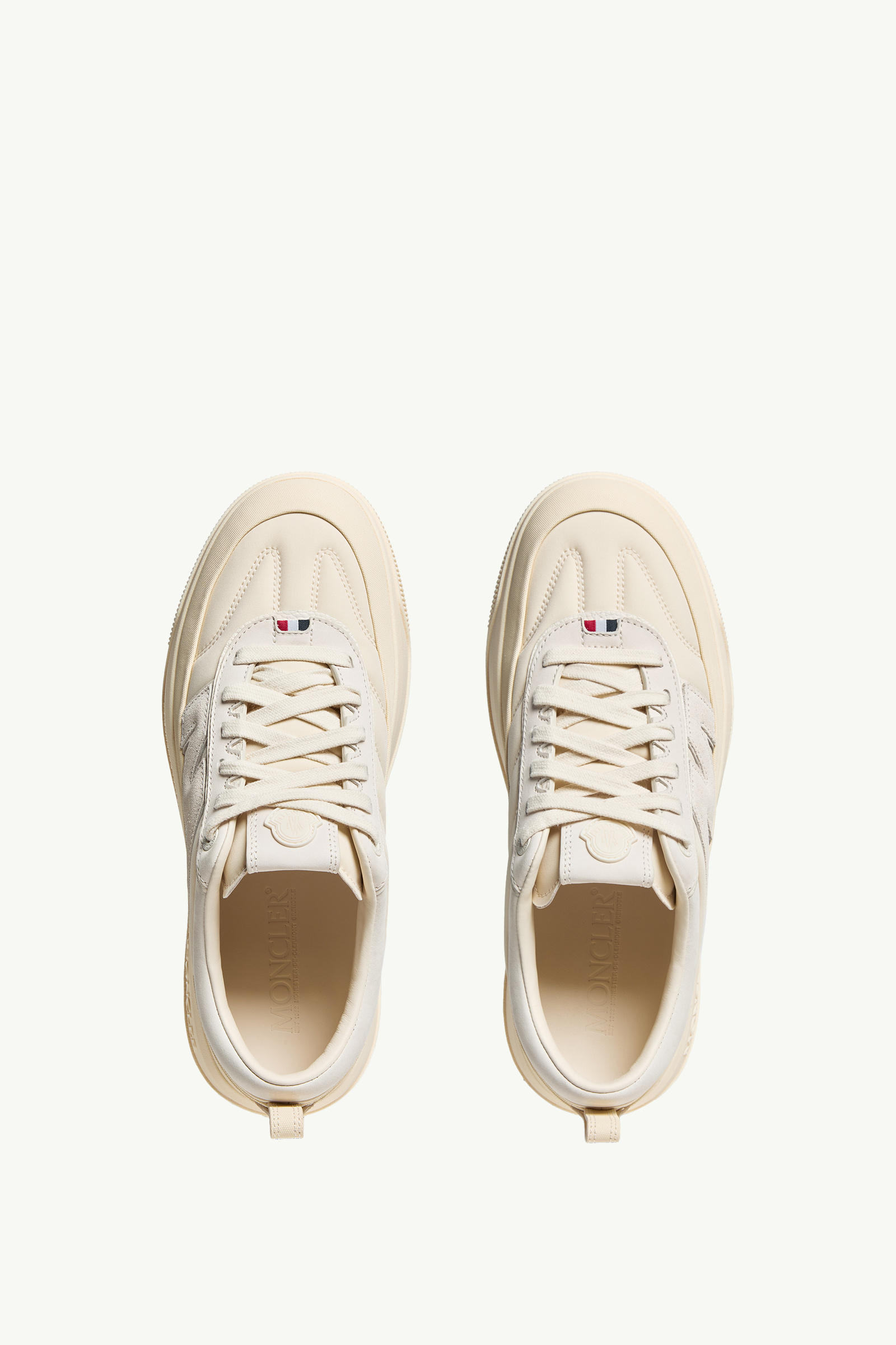 Moncler Altive Nubuck & Suede Trainers Men Light Beige Moncler 5