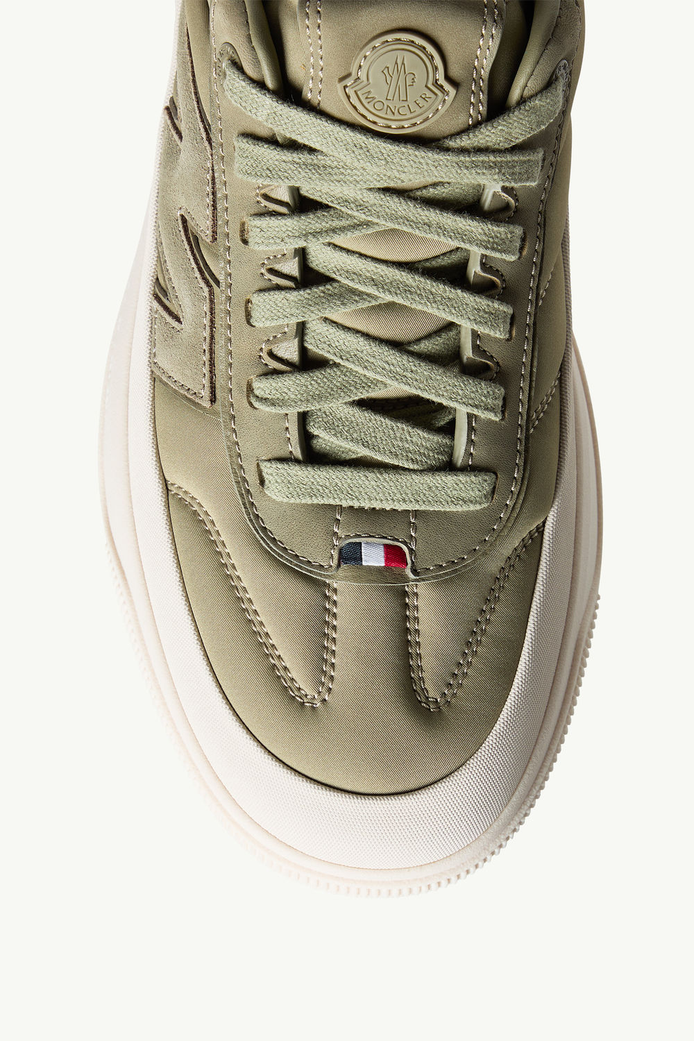 Moncler Altive Nubuck & Suede Sneakers Men Sage Green Moncler 2