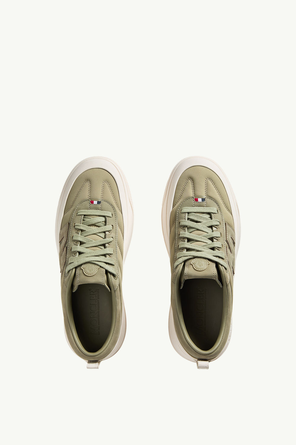 Moncler Altive Nubuck & Suede Sneakers Men Sage Green Moncler 5