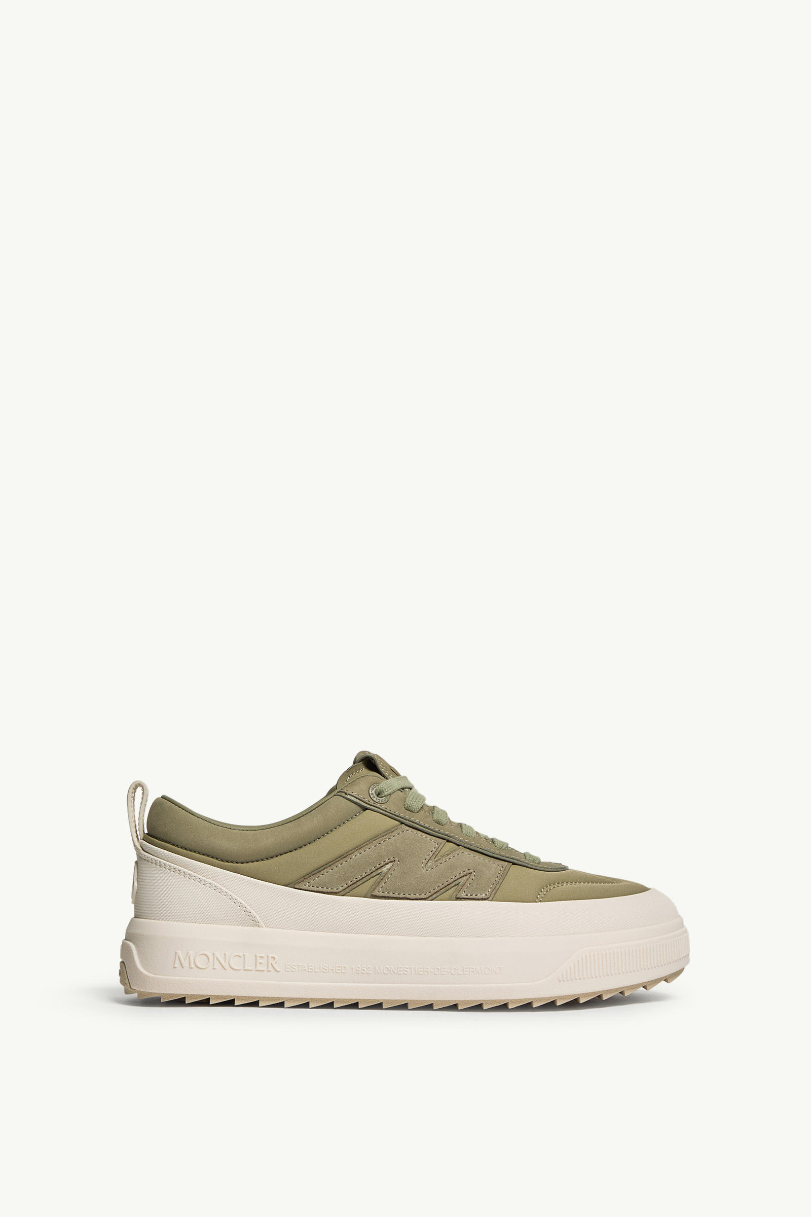 Moncler Altive Nubuck & Suede Trainers Men Sage Green Moncler 0
