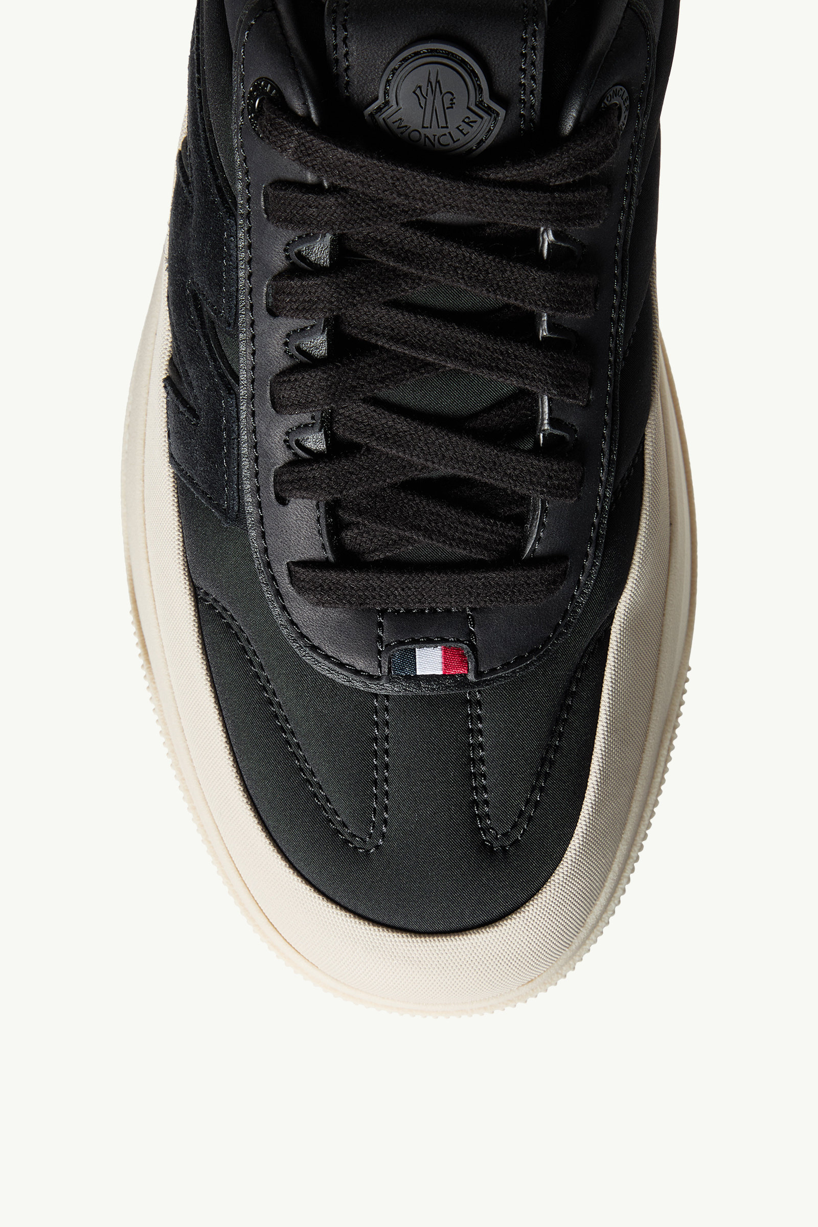 Moncler Altive Nubuck & Suede Trainers Men Black Moncler 2