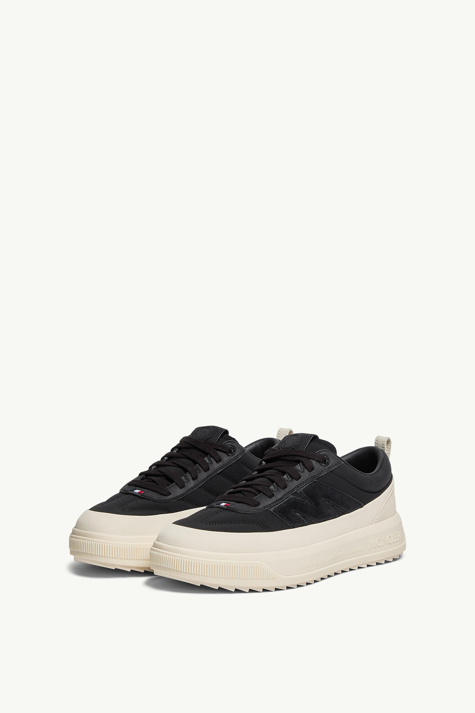 Moncler Altive Nubuck & Suede Trainers Men Black Moncler 3