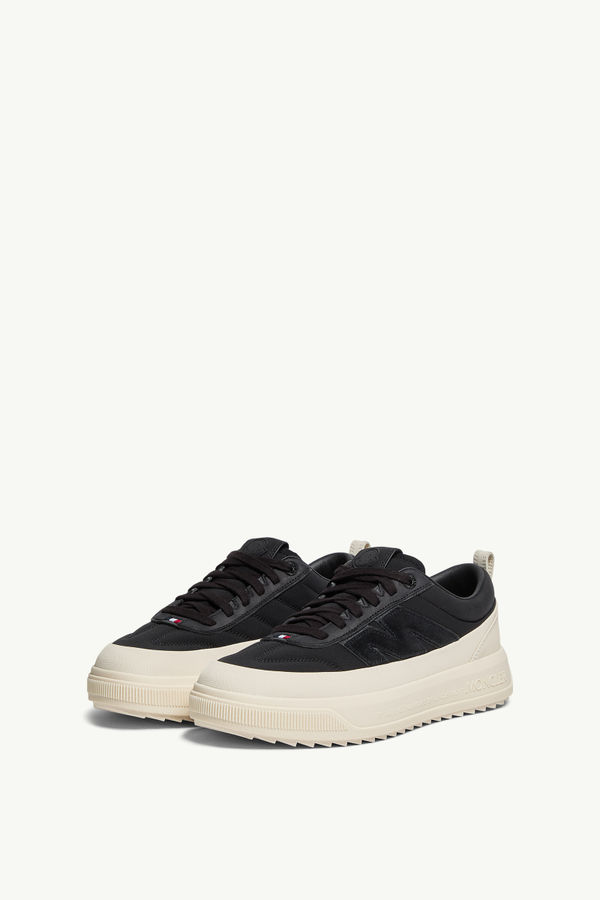 Sneaker in pelle scamosciata e nabuk Moncler Altive Uomo Nero Moncler 3