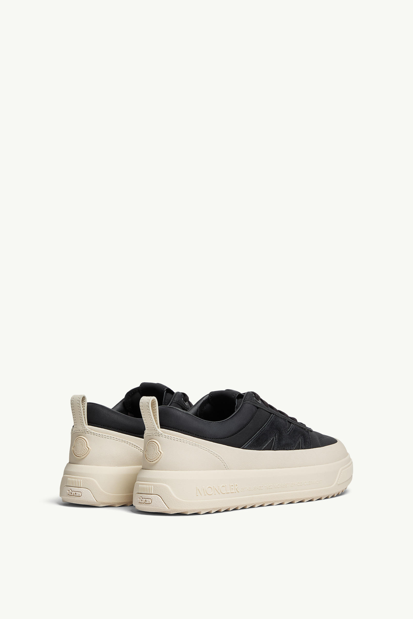 Moncler Altive Nubuck & Suede Trainers Men Black Moncler 4