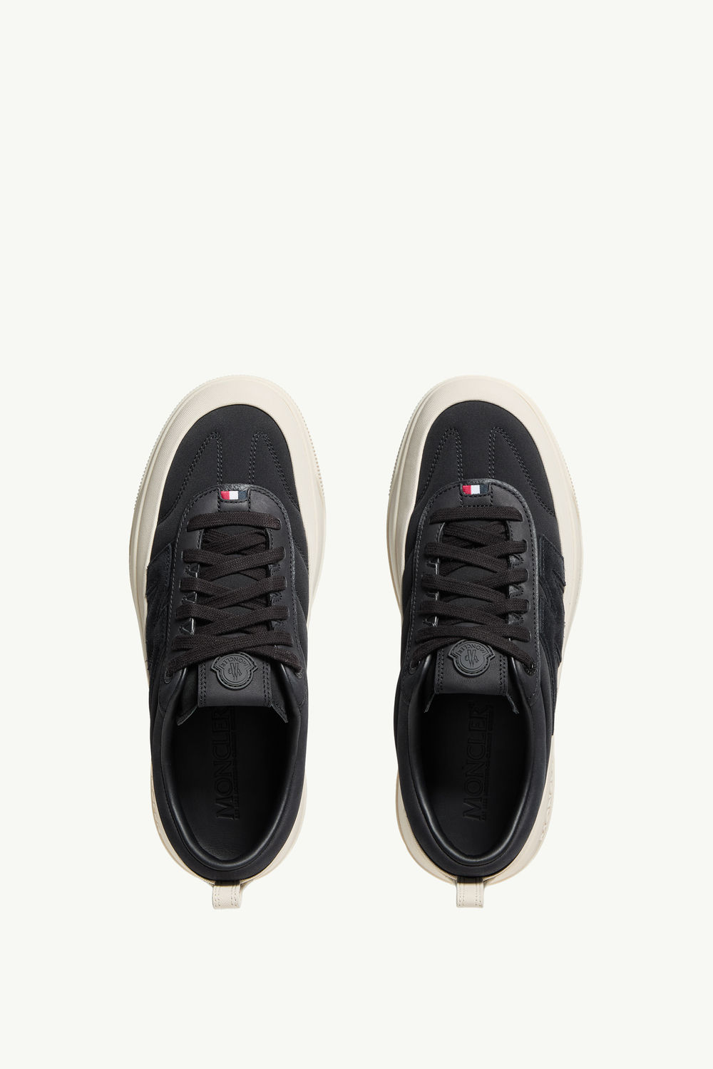 Moncler Altive Nubuck & Suede Sneakers Men Black Moncler 5