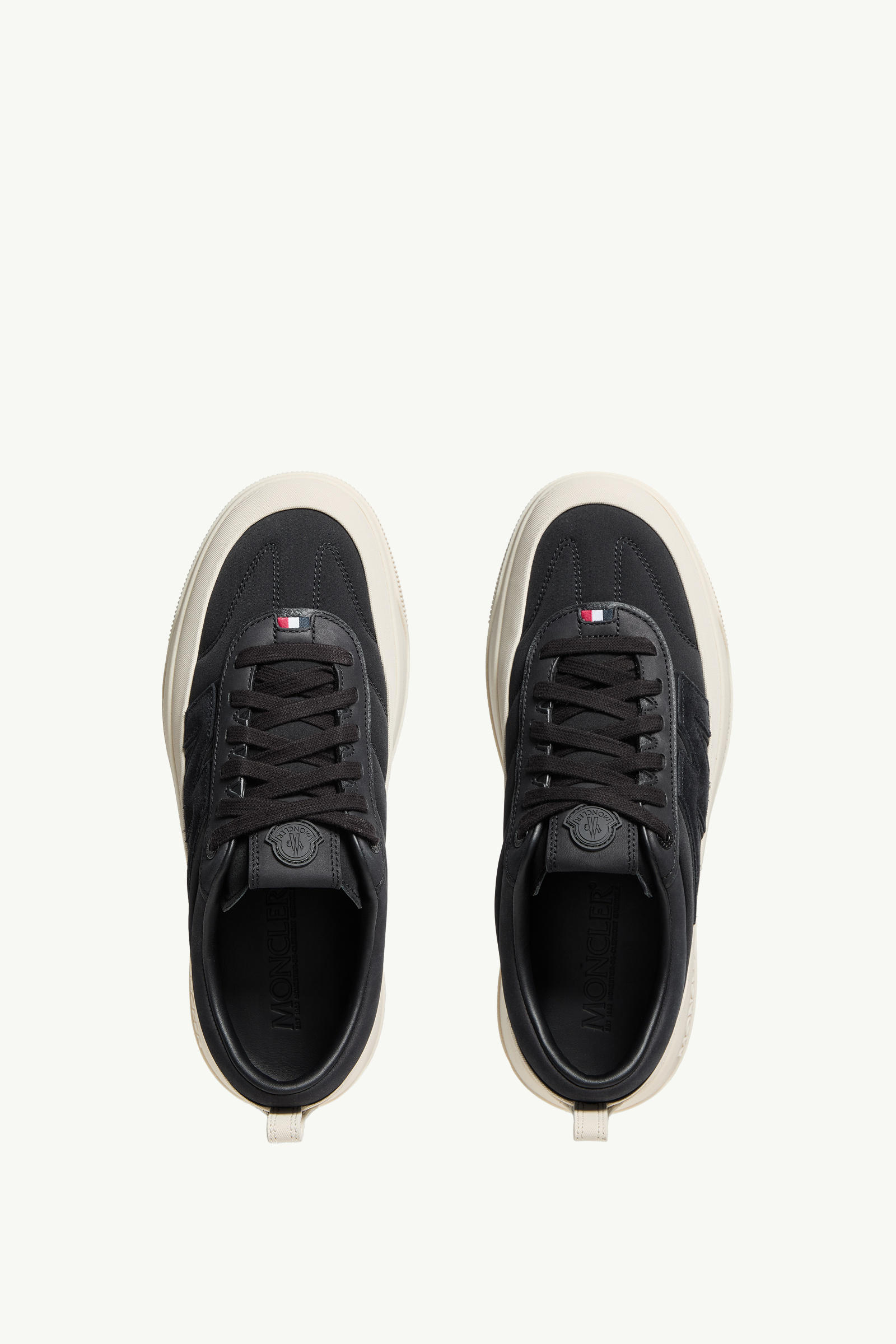 Moncler Altive Nubuck & Suede Trainers Men Black Moncler 5
