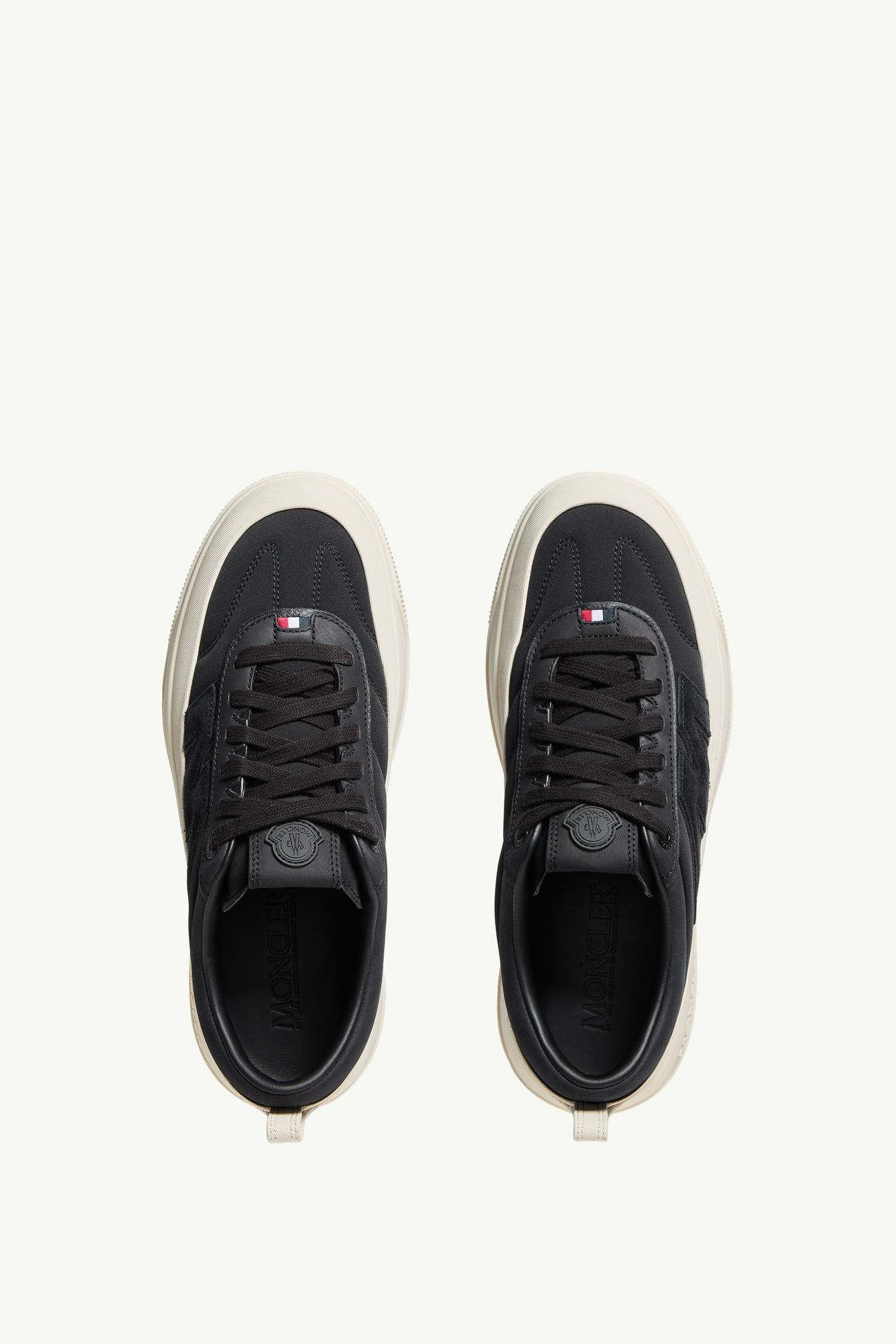 Sneaker in pelle scamosciata e nabuk Moncler Altive Uomo Nero Moncler 5