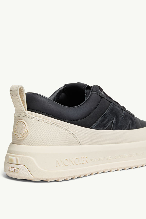 Sneaker in pelle scamosciata e nabuk Moncler Altive Uomo Nero Moncler 7