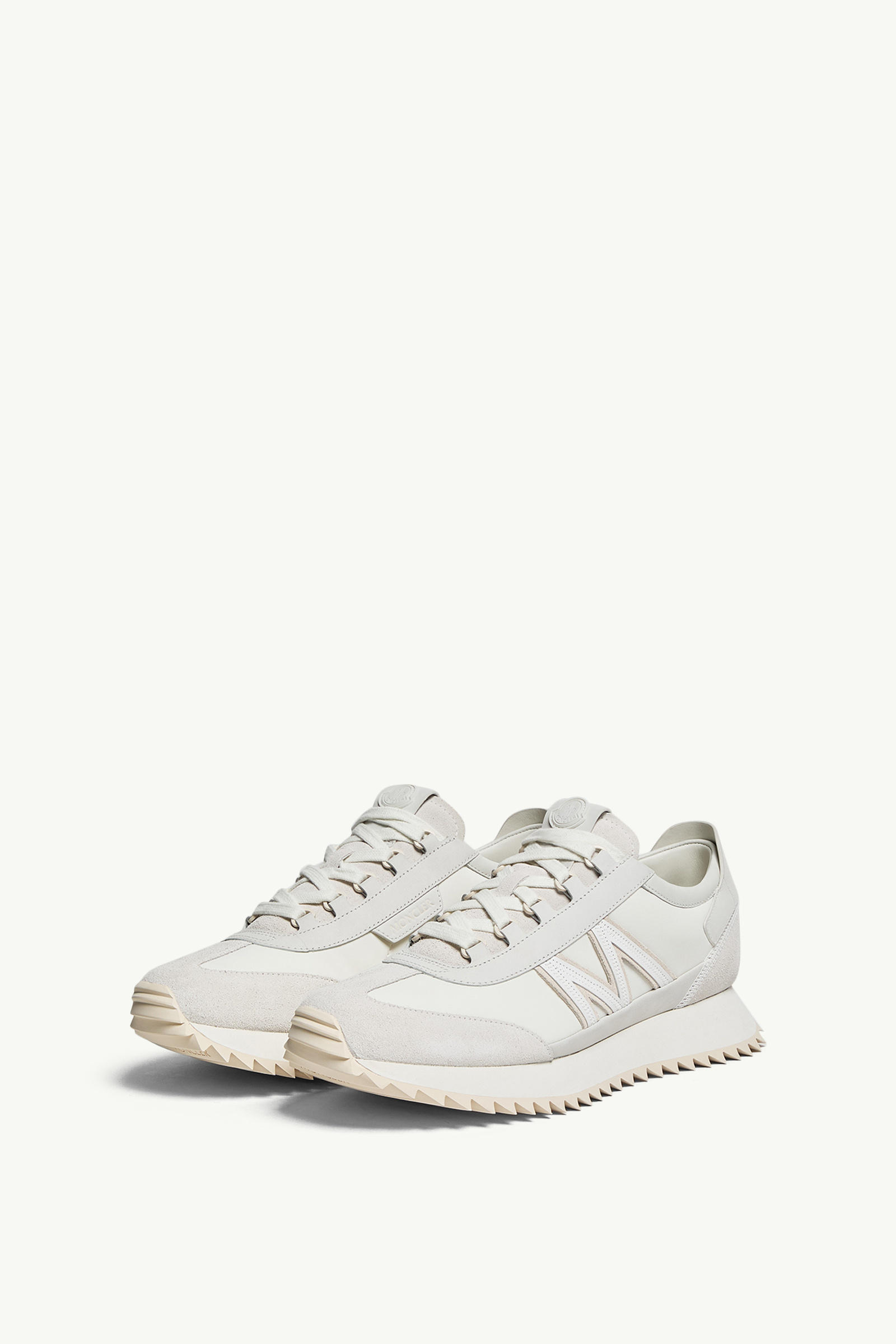 Pacey2 Suede & Nubuck Sneakers Men White Moncler 3