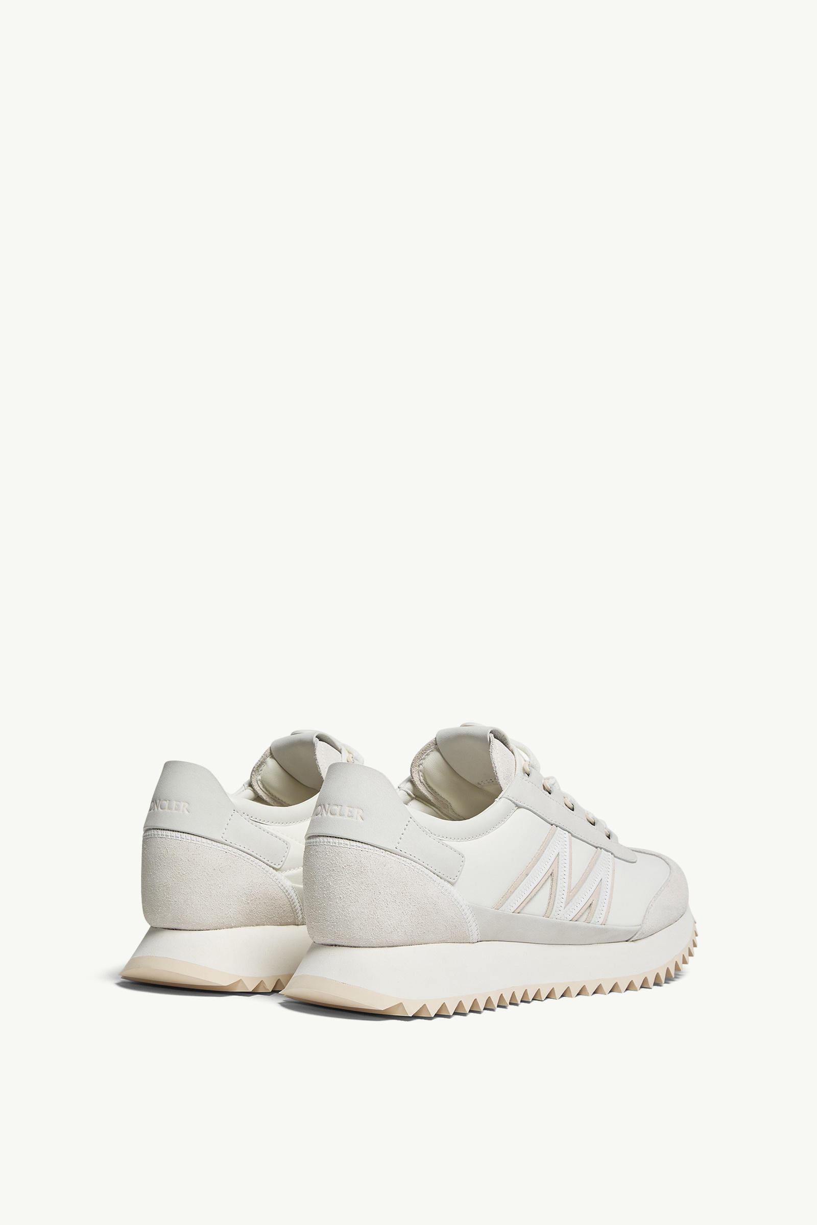 Pacey2 Suede & Nubuck Sneakers Men White Moncler 4