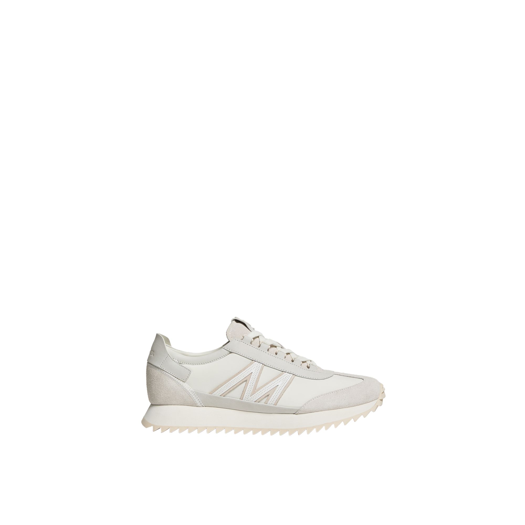 Moncler   Pacey2 Suede & Nubuck Trainers for Men in White, Size: 44