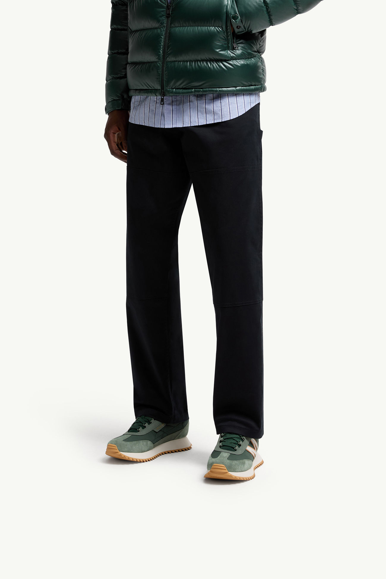 Pacey2男士牛剖层革运动鞋 男士 绿色 Moncler 1