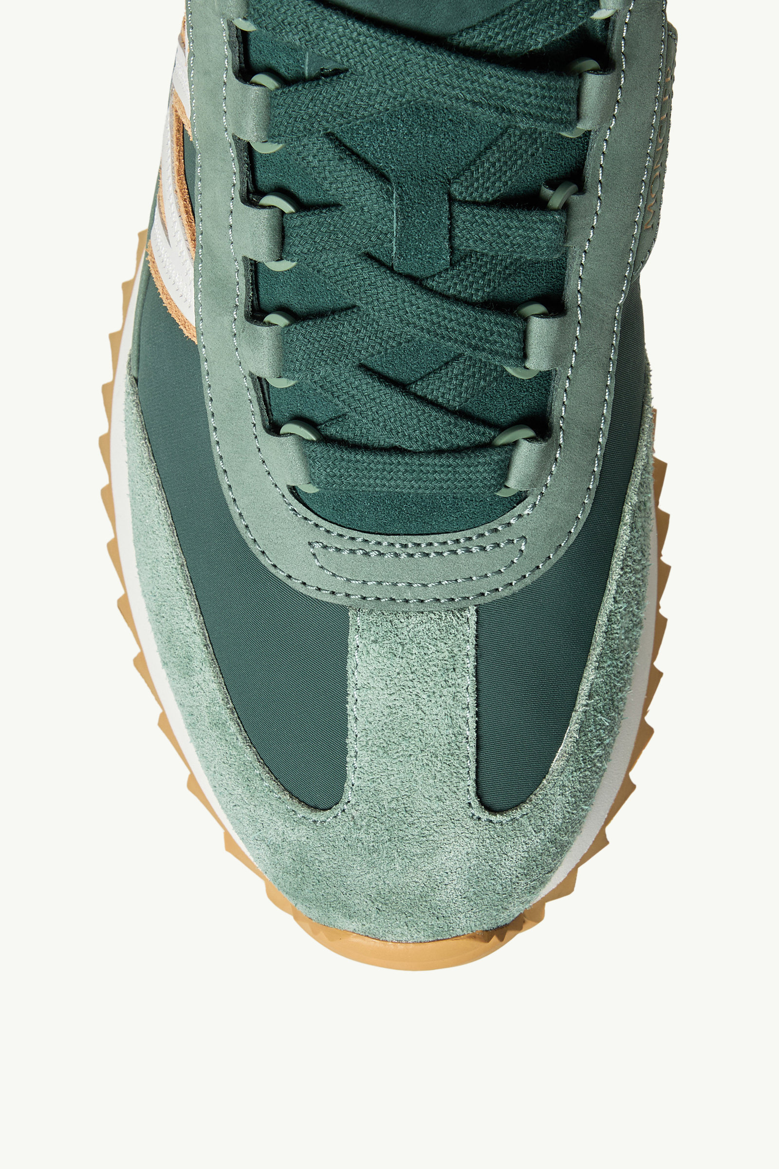 Pacey2 Suede & Nubuck Trainers Men Green Moncler 2